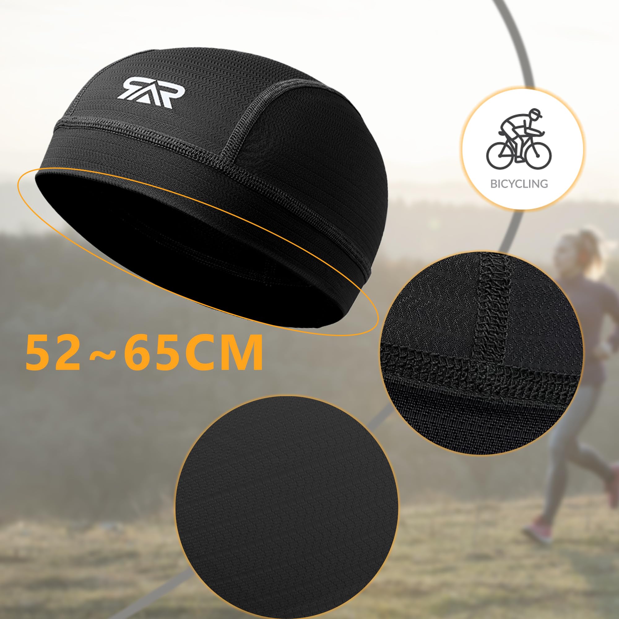 Sottocasco Moto Estivo Bici MTB sotto Casco Uomo Donna Berretto Bandana Calotta Cuffia Skull cap Sport