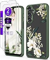 Vista 12 de Funda para Samsung Galaxy A14 5G con protector de pantalla de vidrio templado [2 unidades], [protección de grado militar], TPU suave y policarbonato