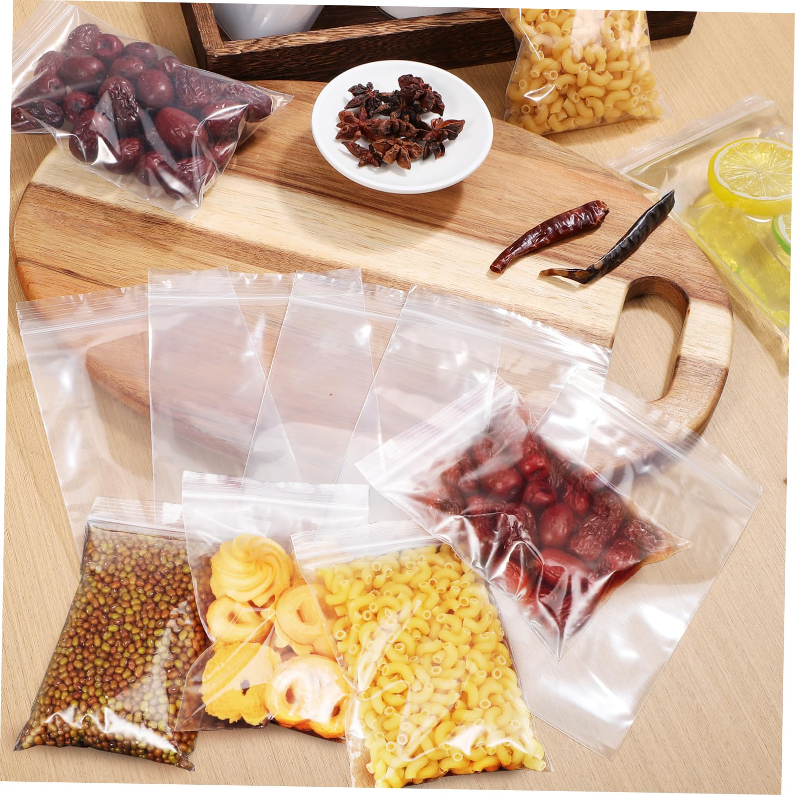 GOOHOCHY 400 Pcs Self Seal Treat Bags Press Sealable Packing Bags for Cookies Snacks Sweets Business