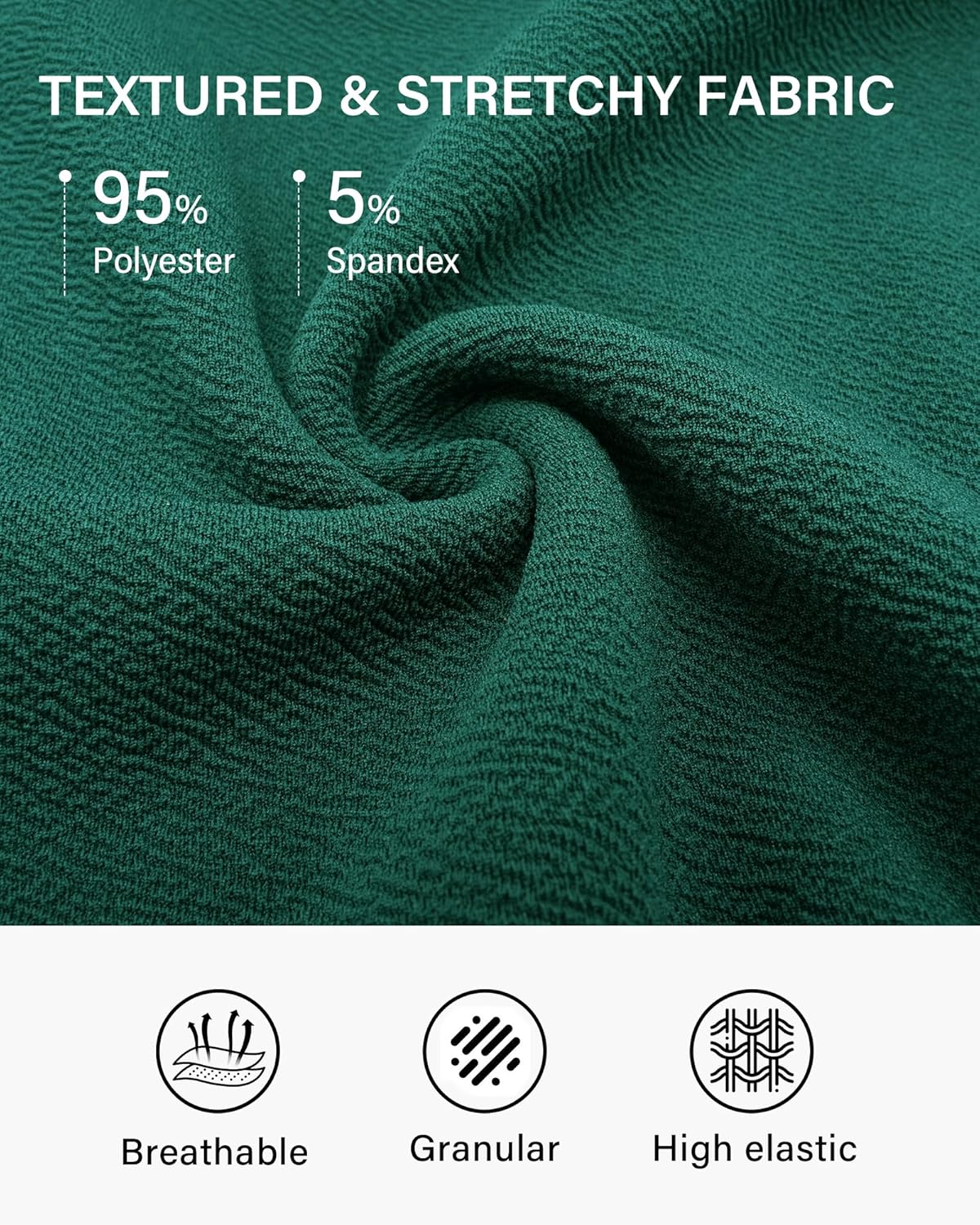 STELLE Women's 21" Knee Length Skirts with Pockets Casual Basic Midi Skirt Stretchy High Waisted Skater Flared Pleated - Image 7