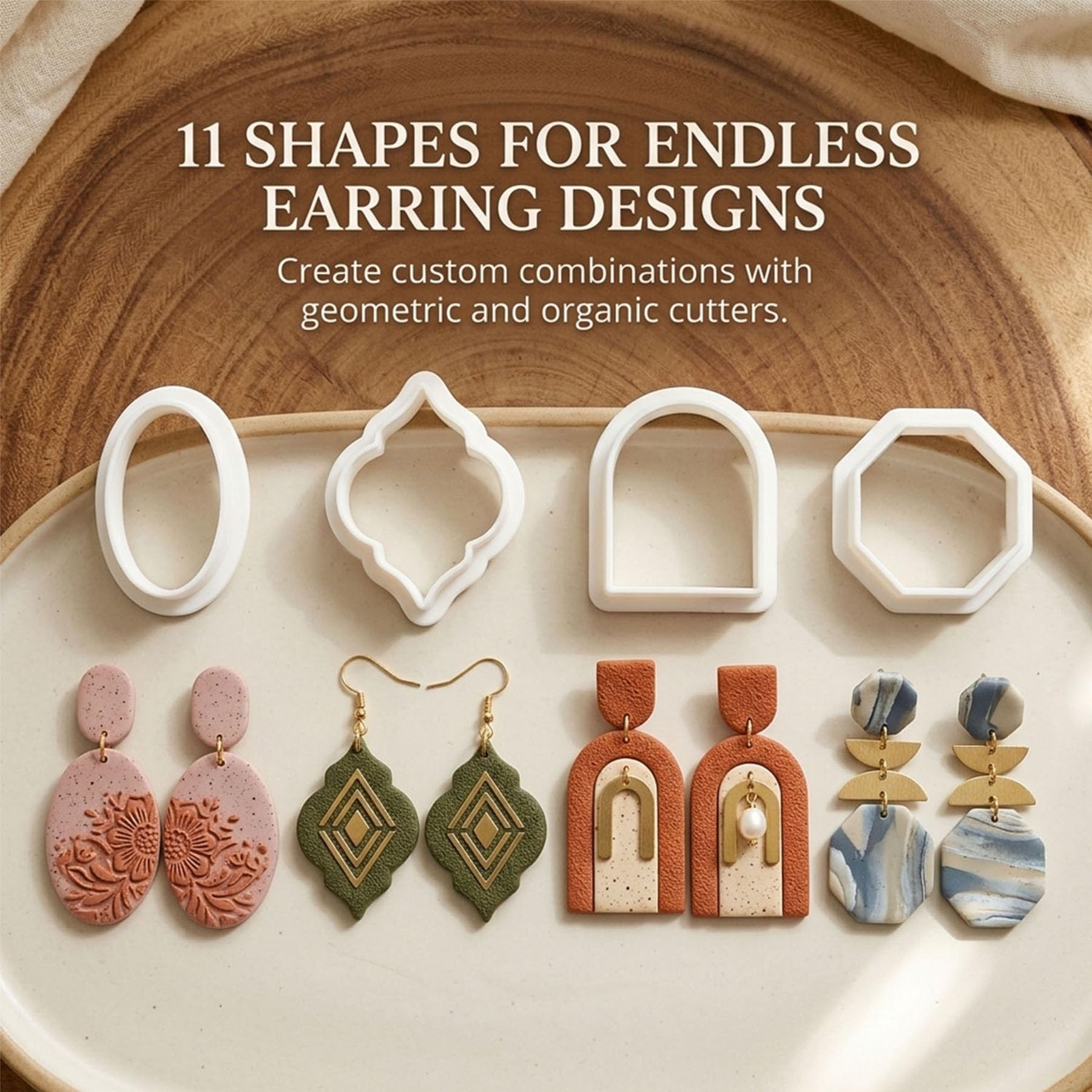 DIY Earring Making Kit - Polymer Clay Jewelry -4