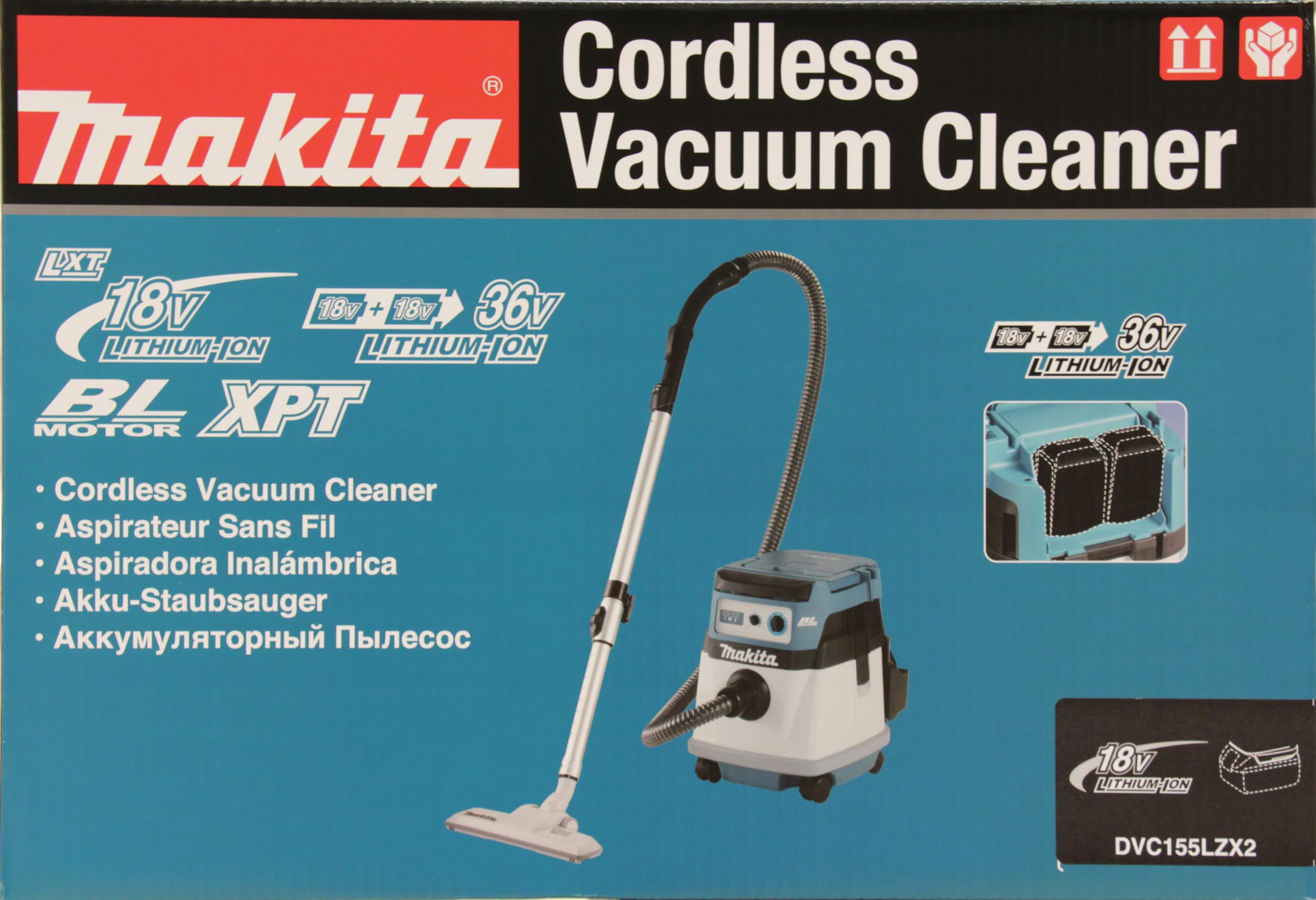 Makita Aspirateur 36v 2 x 18v li-ion makita sans batterie - dvc865lzx3