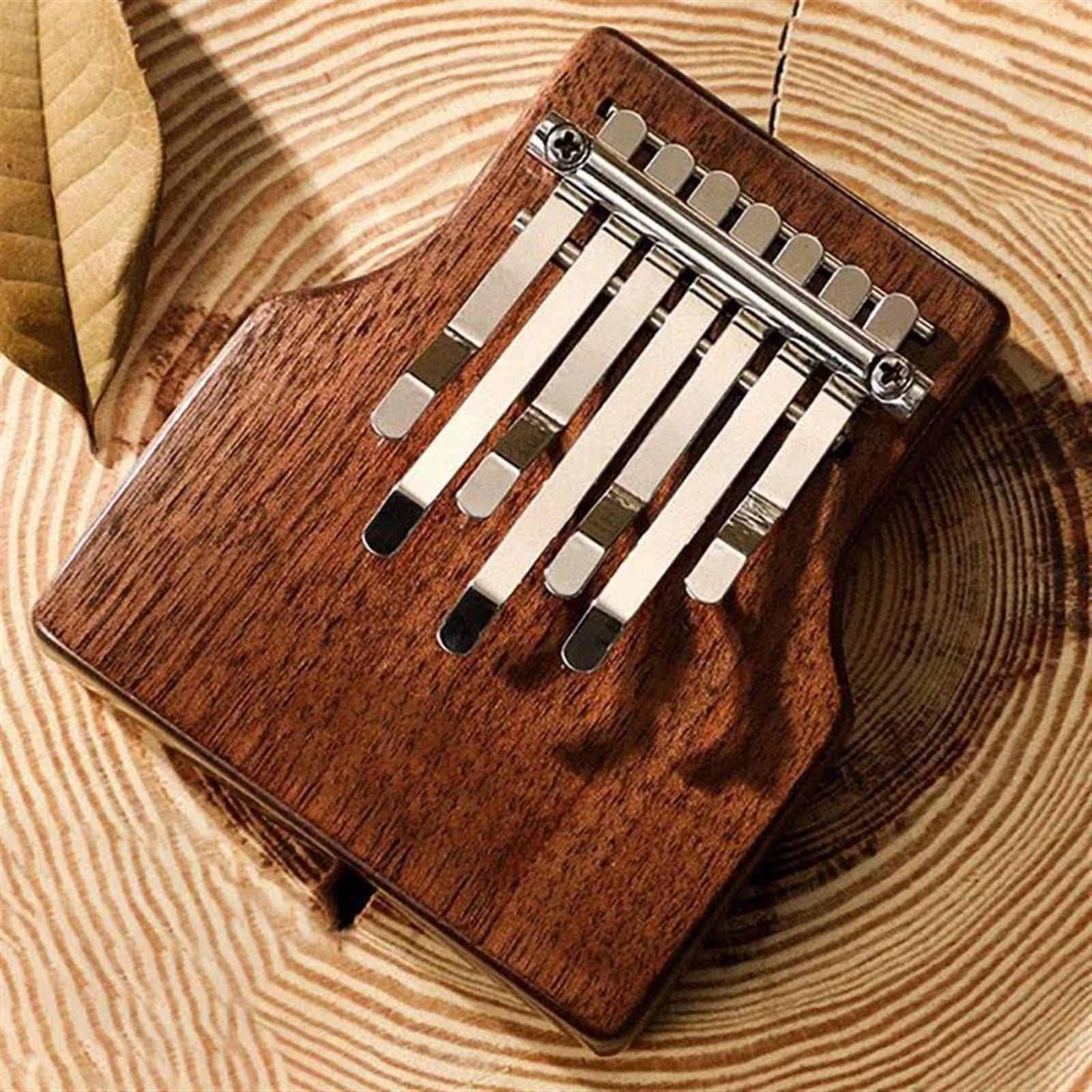 kalimba 7 notas de madera Kalimba pulgar Piano instrumento cromático lindo instrumento portátil Marimba instrumento música accesorio