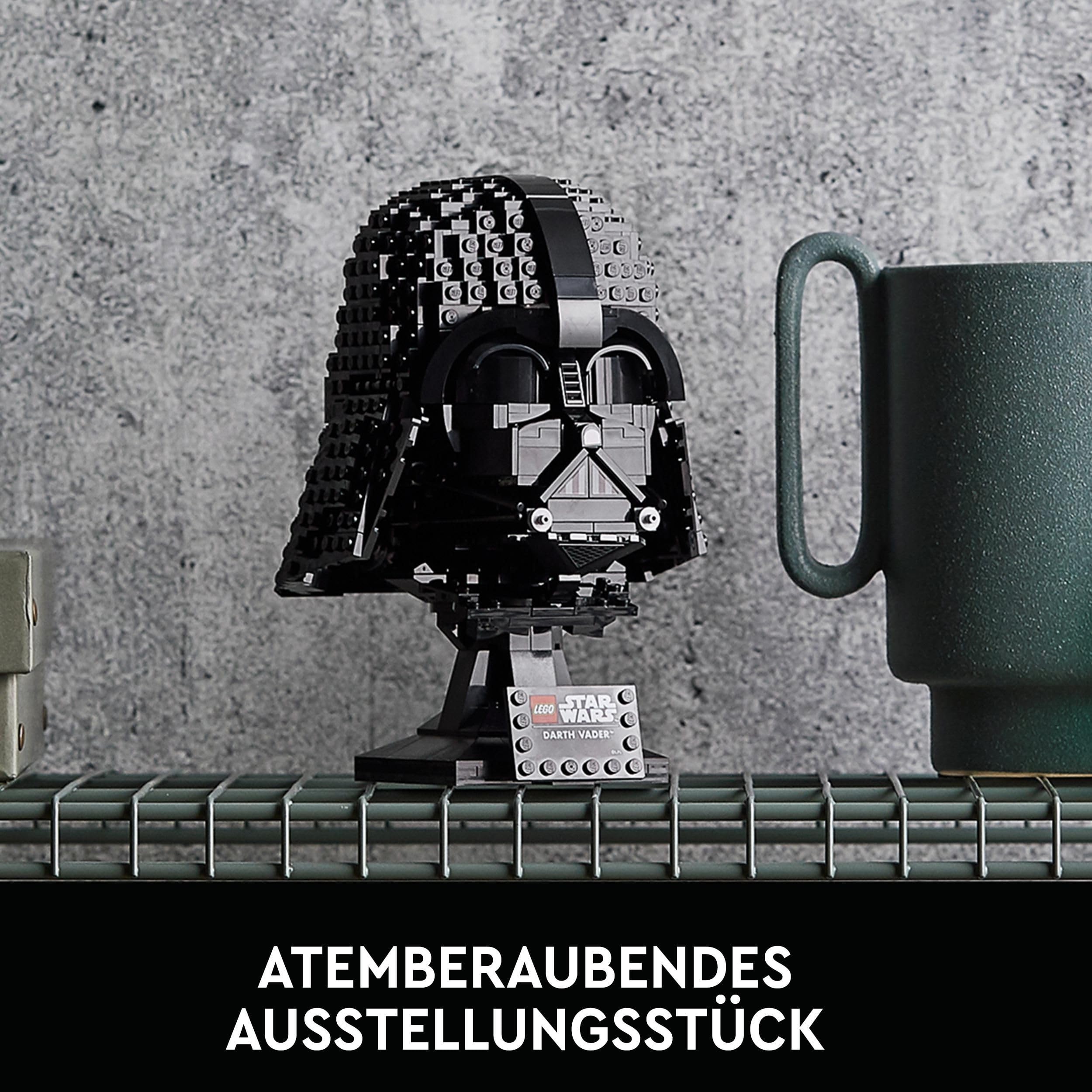 LEGO Star Wars Darth Vader Helm, Bauset für Erwachsene, Geschenkidee für Männer, Frauen, Ihn oder Sie, sammelbares Modell zum Bauen und Ausstellen 75304