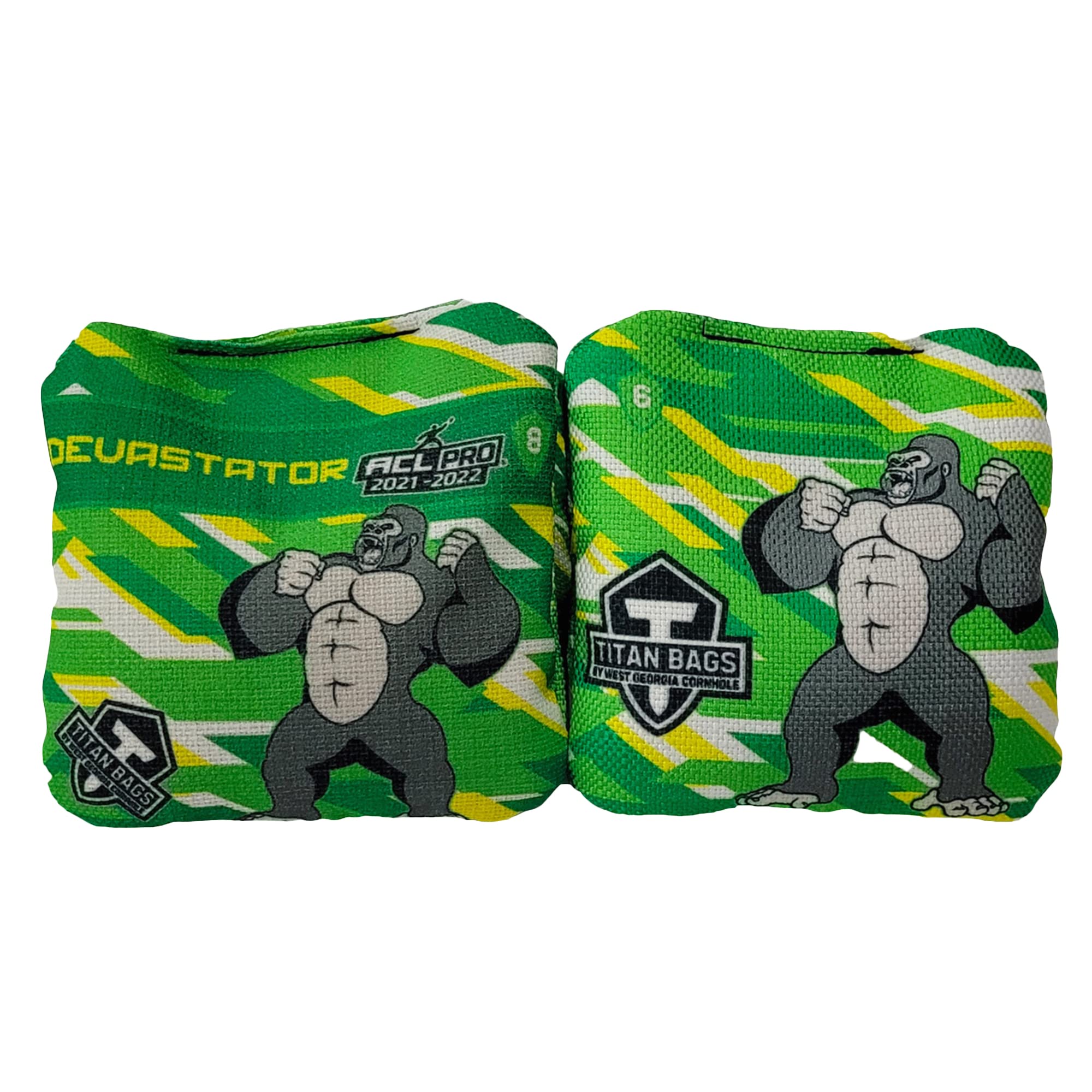 Titan Bags Devastator Cornhole Bags - 6" x 6" ACL PRO Approved Cornhole Bean Bags for Tournaments - Versatile & Durable Professional Cornhole Bags Ideal for Indoor/Outdoor Toss Sports & Games (4 Pack)