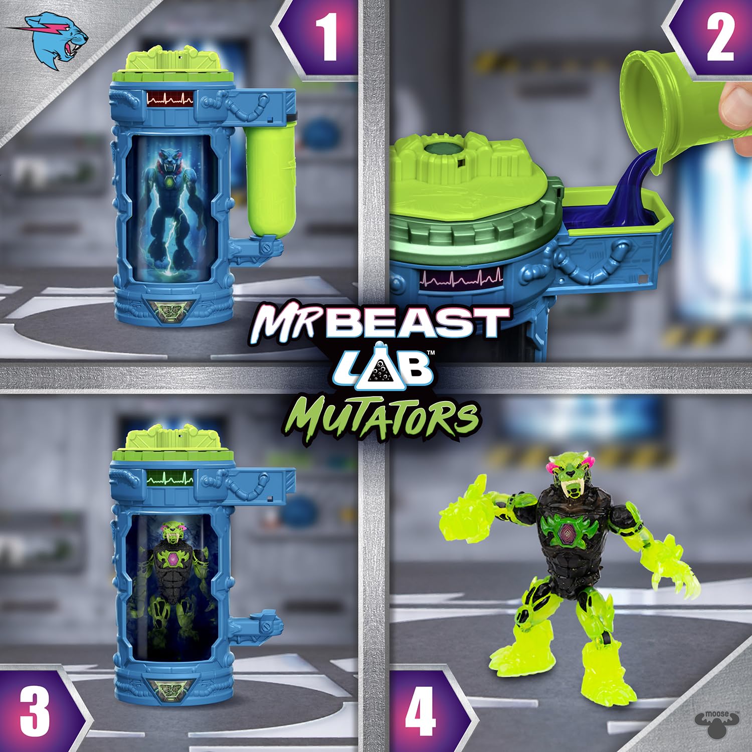 MRBEAST LAB Hyper Fusion Mutators, experimente e crie, o Atomic