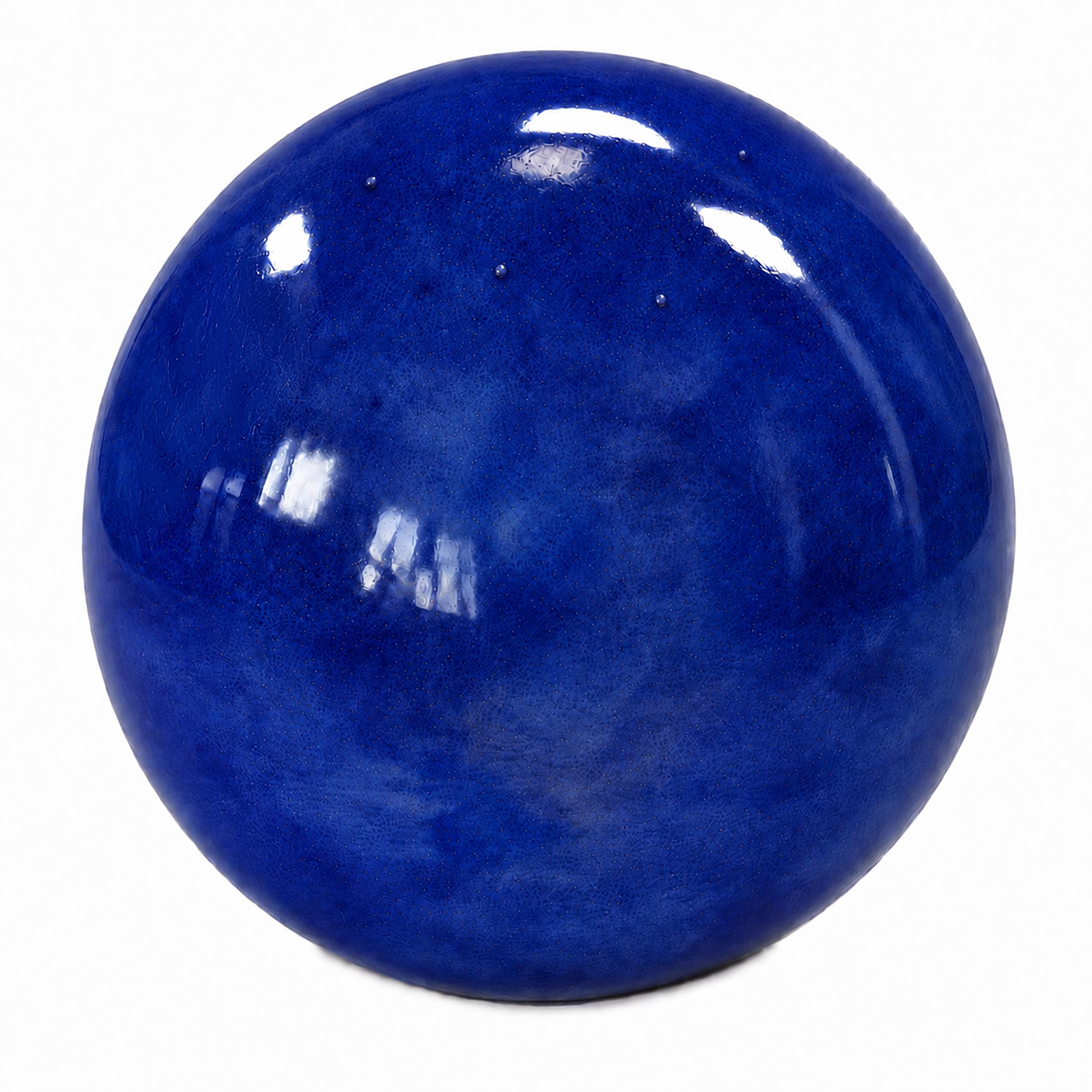 2nd Choice/B-Ware Ceramic Garden Ball with Flaws - Decorative Ball / Rose Ball in Various Sizes 20 cm, 30 cm, 40 cm and Colours (Blue, 40 cm)