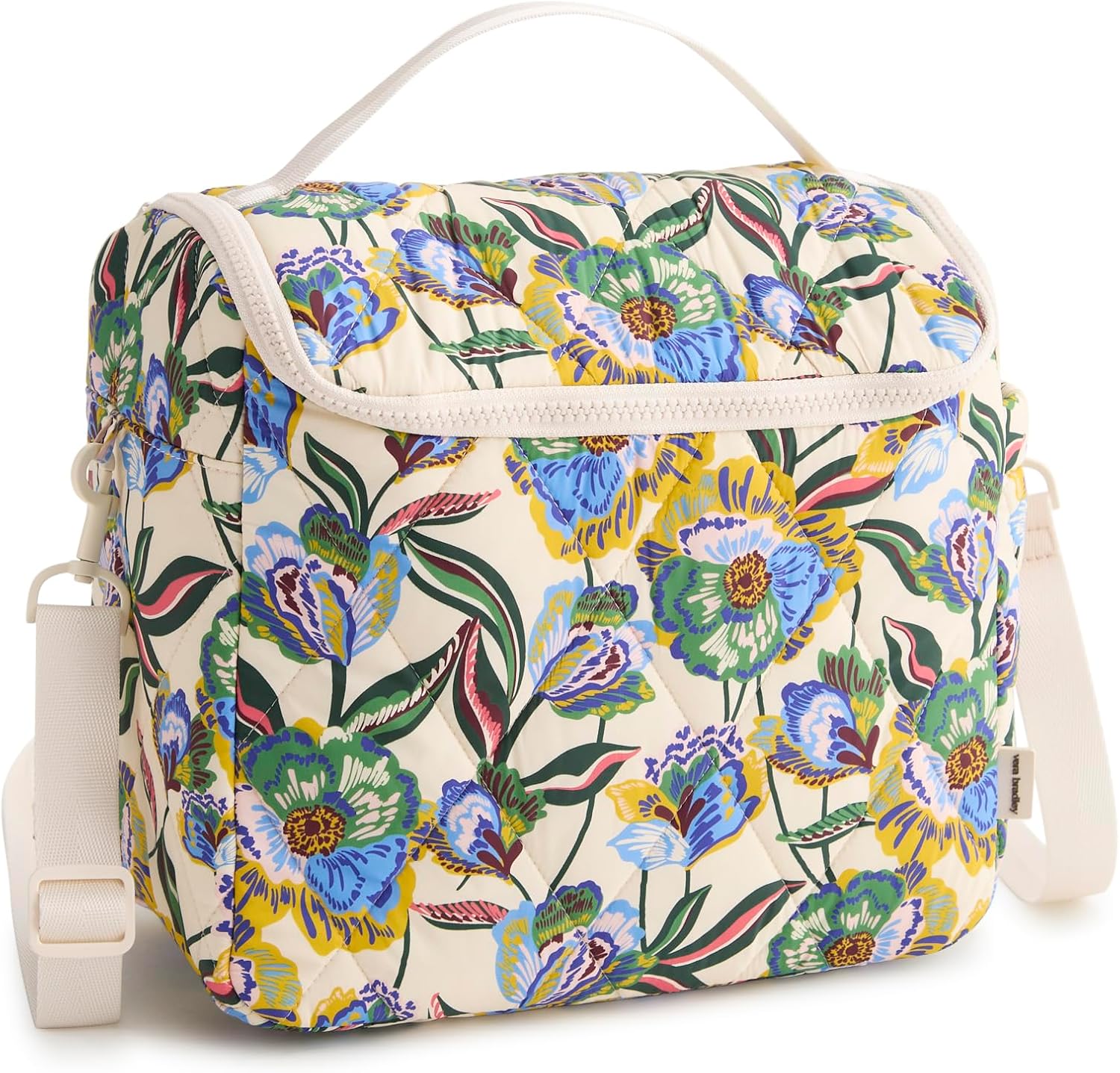 Vera Bradley Women's Featherweight Lunch Crossbody Bag – Insulated Quilted Shoulder Tote