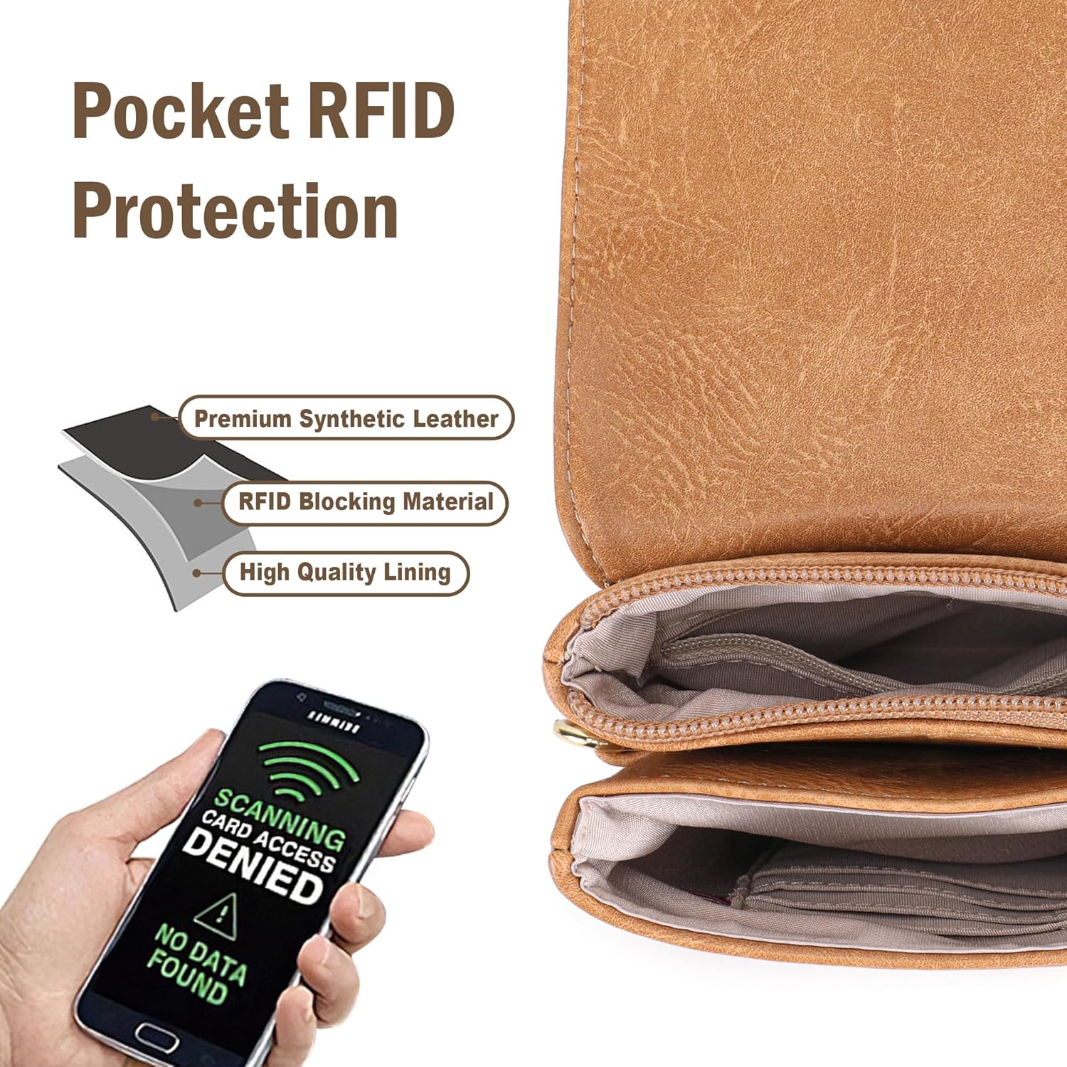 MINICAT Small Crossbody Bags for Women Cell Phone Bag Vegan Leather Cross Body Purse Wallet Purses - Image 2