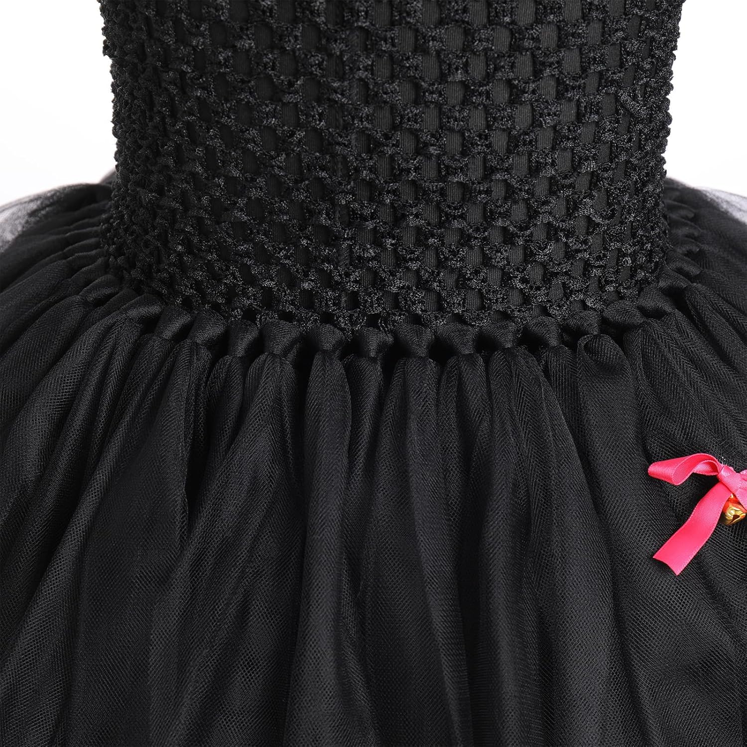 Kids Black Cat Halloween Costume for Girls - Dress with Cat Ears Headband, Tail, Bowtie - Outfit Clothes Cosplay Accessory Kit - 2 Years - Image 5