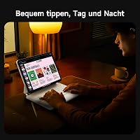 HOU Magic Keyboard iPad Pro 13 (M4) Tokkal - QWERTZ Billentyűzet, Bárhol Kattintható Trackpaddel, 7 Színű Háttérvilágítás, Mágneses Dizájn,  7