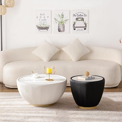 Miniatura 166 de Mesa de centro rústica marrón para sala de estar, mesas centrales rectangulares, moderna y elegante mesa de cóctel de madera para oficina en casa -