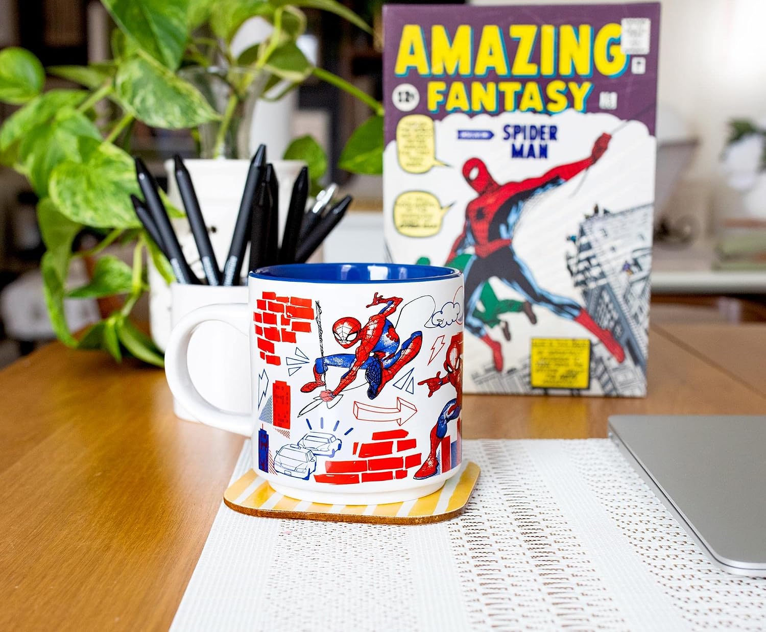 Spider-Man Marvel New York City 13-Ounce Ceramic Coffee Mug