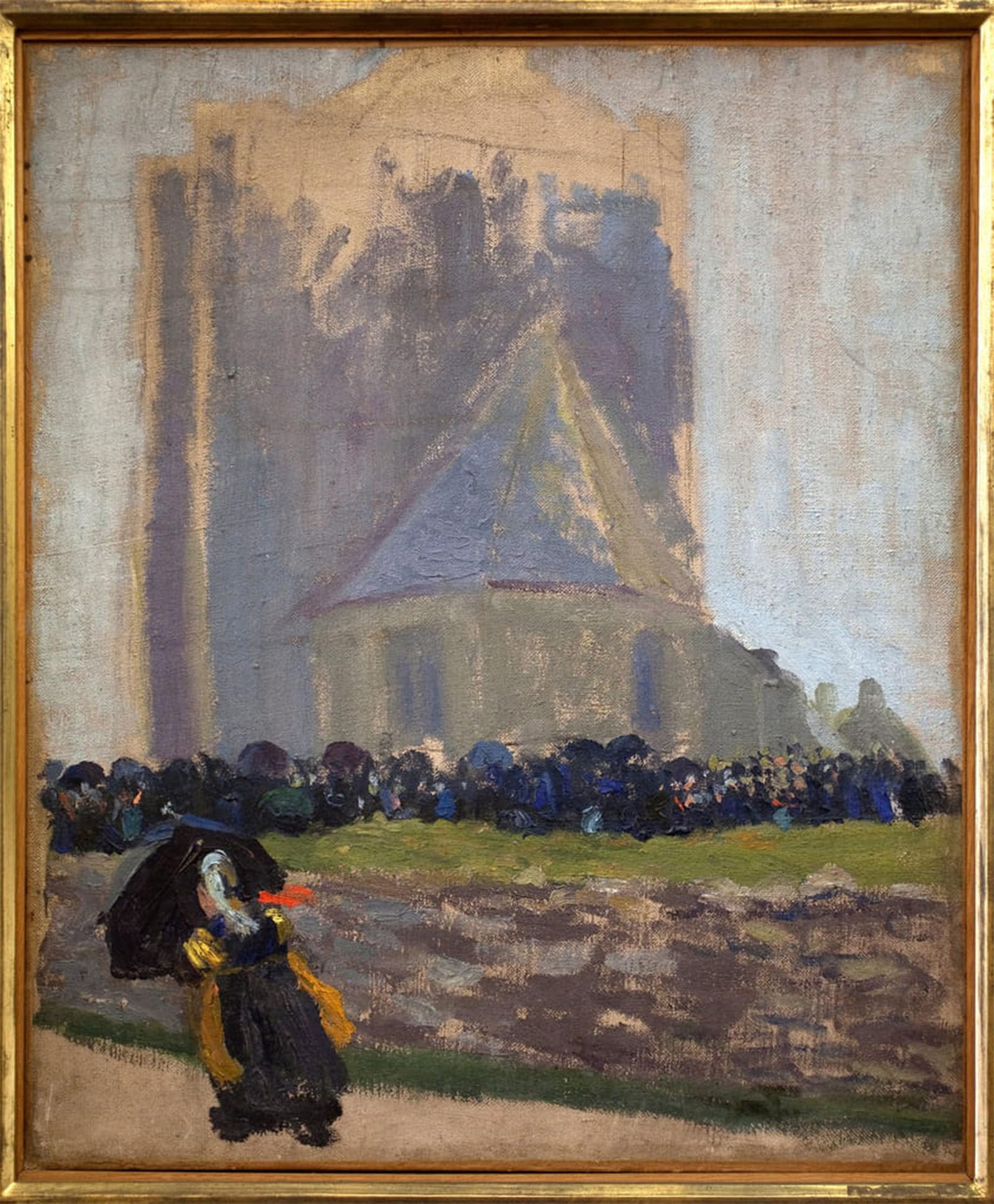 POSTERIIk Vintage Classic Picture Landscape Artwork the Square Tower in Saint by Robert Delaunay Portrait Canvas Painting for Office Home Decor 60x90cm