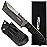 OERLA TAC Knives OLHM-012 Fixed Blade Outdoor Duty Small Cleaver Knife 420HC Stonewashed Stainless Steel Field Knife with G10 Handle Waist Clip EDC Kydex Sheath (Black)