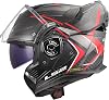 LS2, Modularer Motorradhelm ADVANT X CARBON FUTURE II Gloss Red