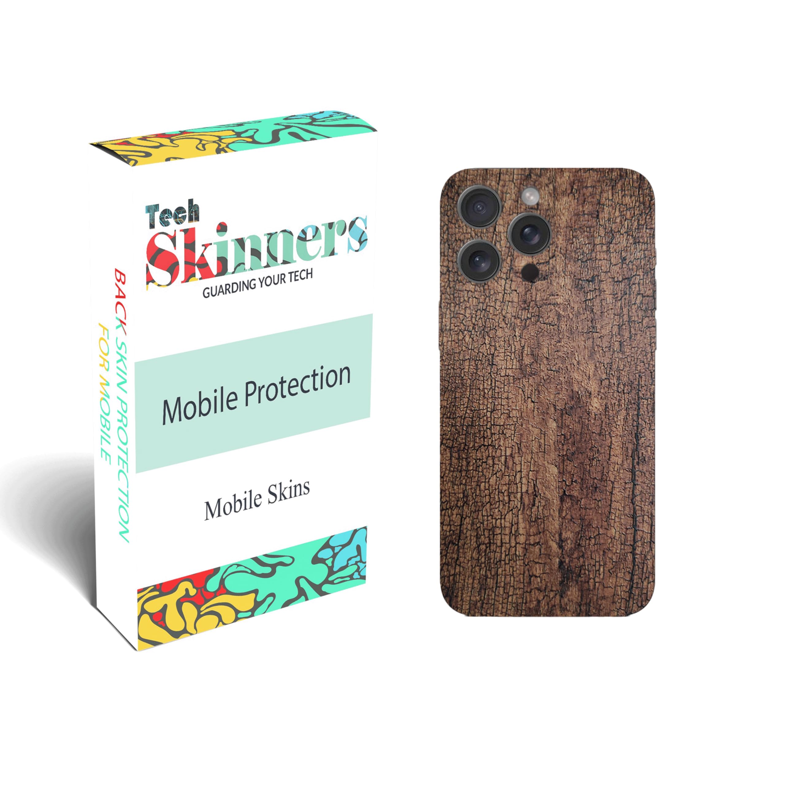 Tech SkinnersMobile Back Skin with HD Clear Screen Protector (iPhone XS)