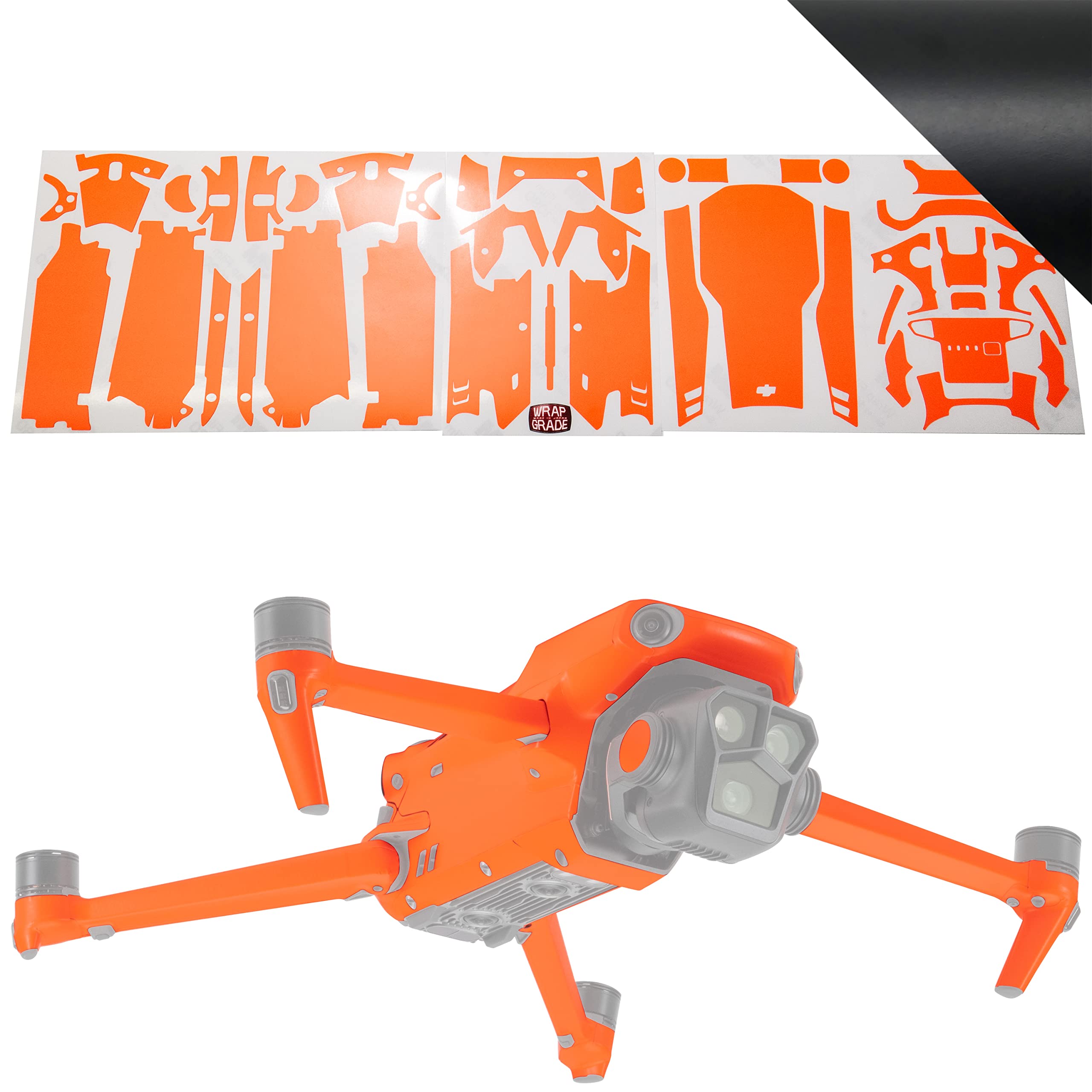 WRAPGRADE Skin Compatible with DJI Mavic 3 Pro (Stealth Black)