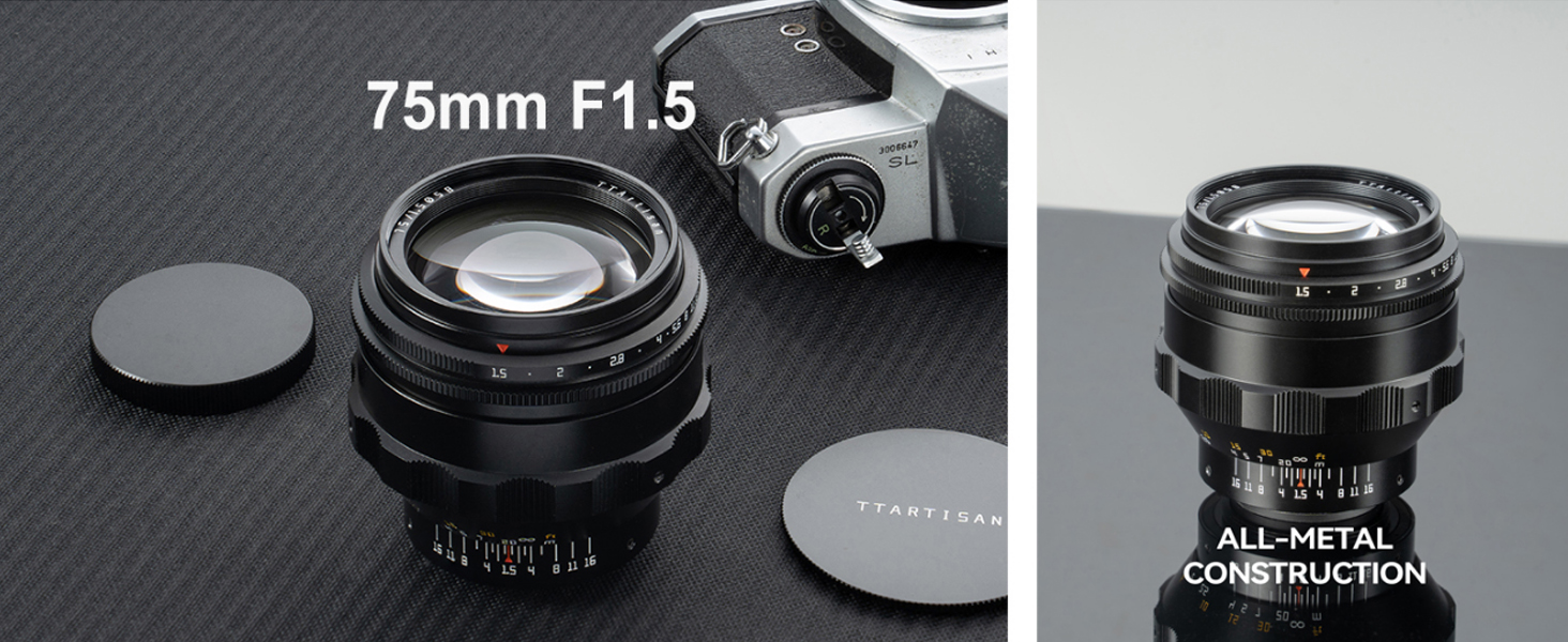 Amazon.co.jp: TTArtisan 75mm F1.5 渦巻きボケ大口径フル