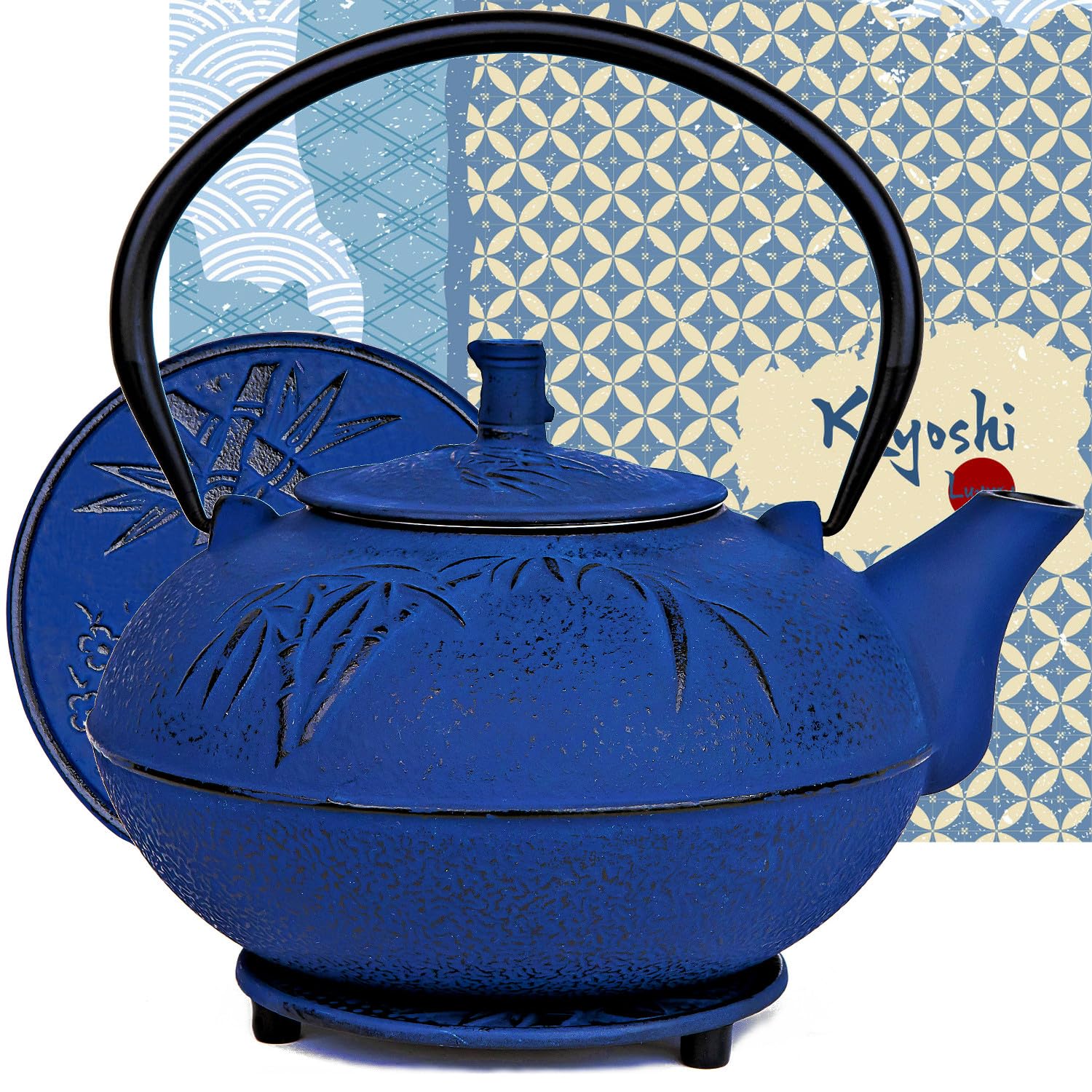 KIYOSHI XXL 85 oz Cast Iron Teapot