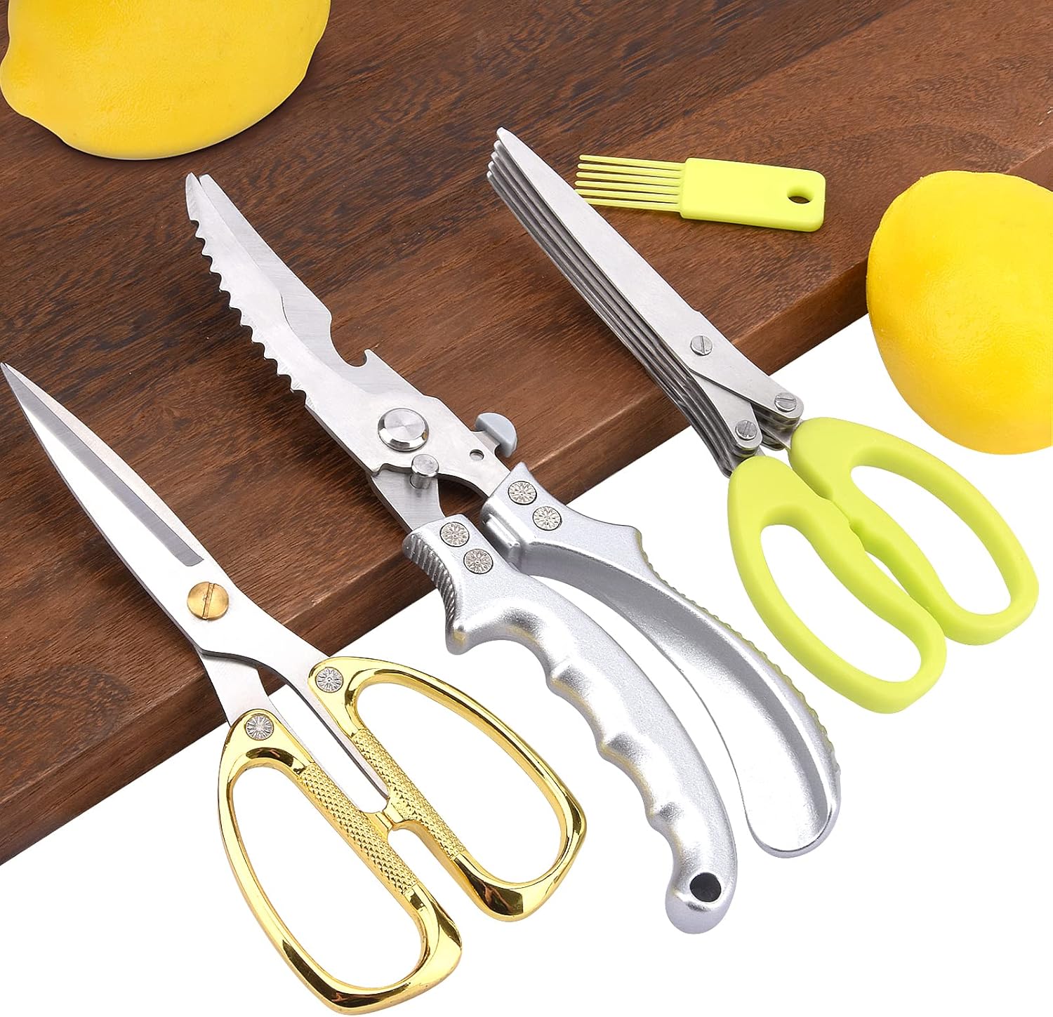 Kitchen Shears Set 3 Pack Heavy Duty Poultry Shears with