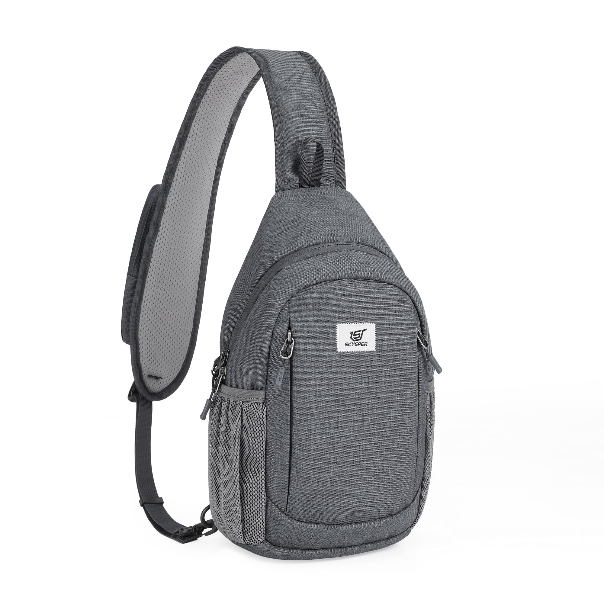 SKYSPER Schultertasche Brusttasche Sling Bag RFID Anti-Diebstahl Umhängetasche Reisen Crossbody Bag für Herren Damen