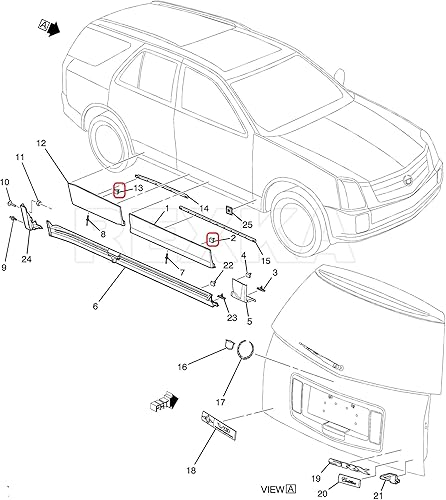 Miniatura 5 de Rexka 10 piezas de alerón de apertura de rueda basculante 15864780 compatible con GM Chevy Cadillac GMC Buick Sierra Silverado Acadia Traverse