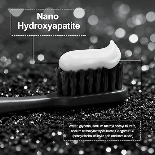 Miniatura 5 de Woadee Pasta de dientes nano hidroxiapatita para protección avanzada del esmalte, pasta dental sin flúor, adecuada para dientes sensibles, para