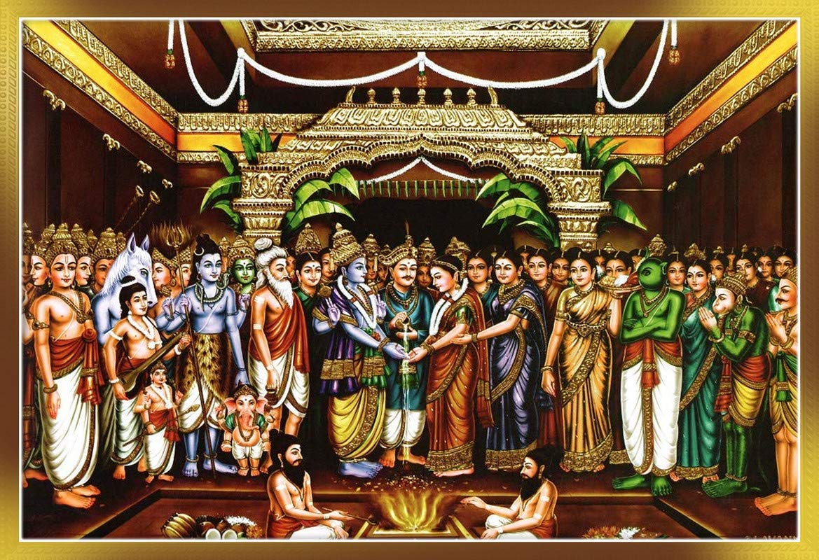 VVWV® Srinivasa Kalyanam Picture Matte Finish Paper Wall Poster (18 X 12 Inch, Multicolor)-image-10