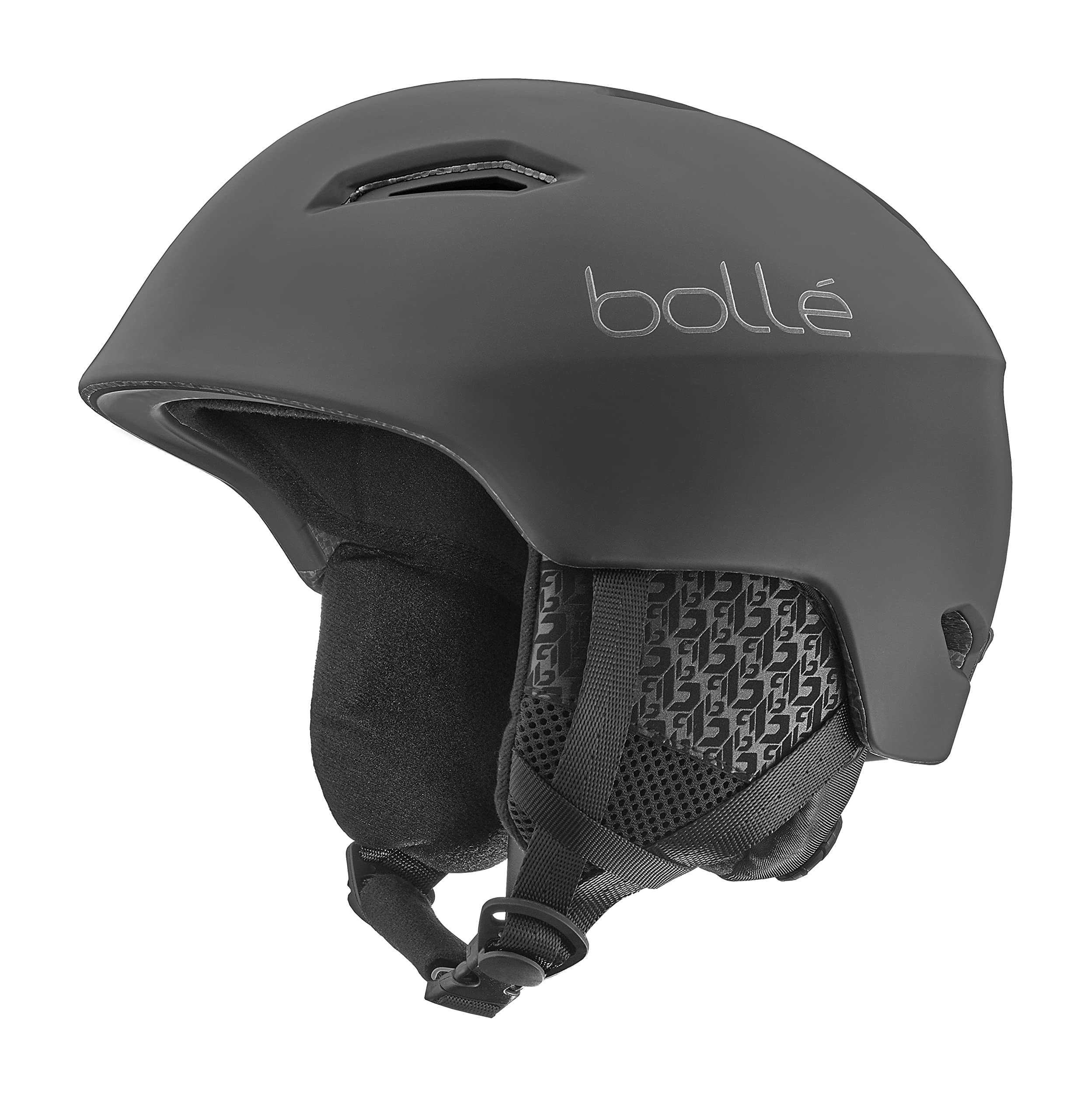 bollé - B-Style 2.0 Black Matte, Casco de esquí/Snowboard Adulto, en Mold, Almohadillas Desmontables, Sistema Click-to-fit