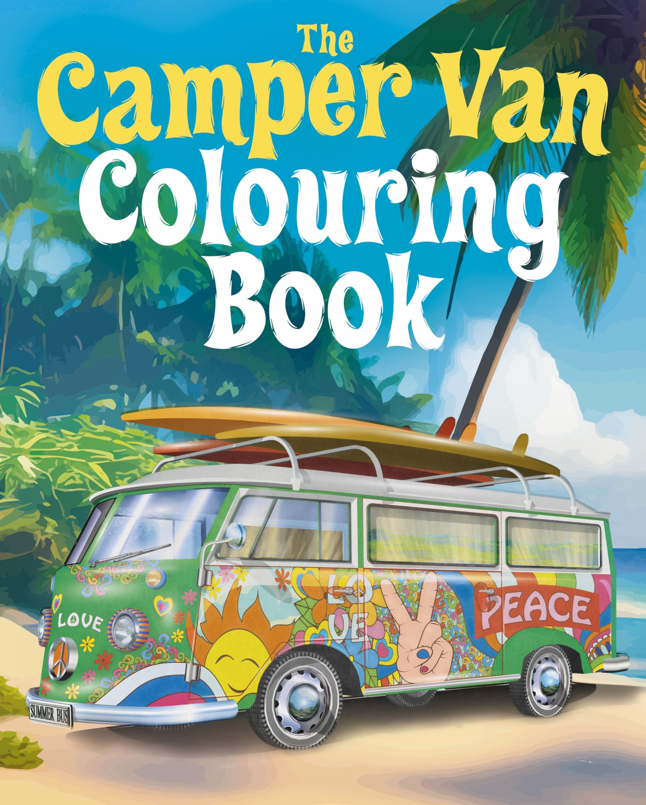The Camper Van Colouring Book by Tansy Willow (Paperback Book)