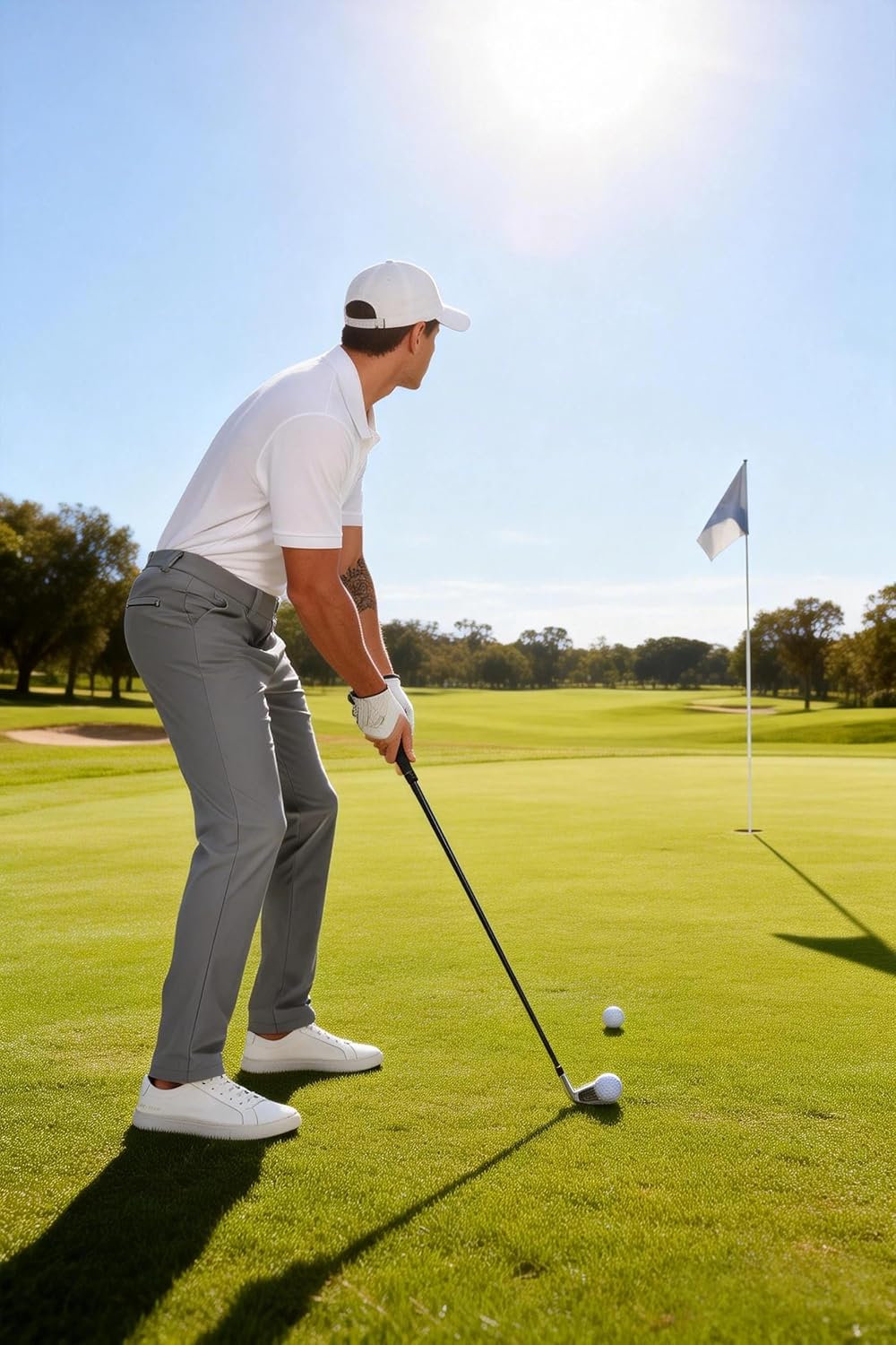 Men's-Golf-Pants-30/32/34"/36"-Stretch-Dress-Pants-Lightweight Quick Dry Business Work Travel Casual Trouser 4 Pockets - Image 3