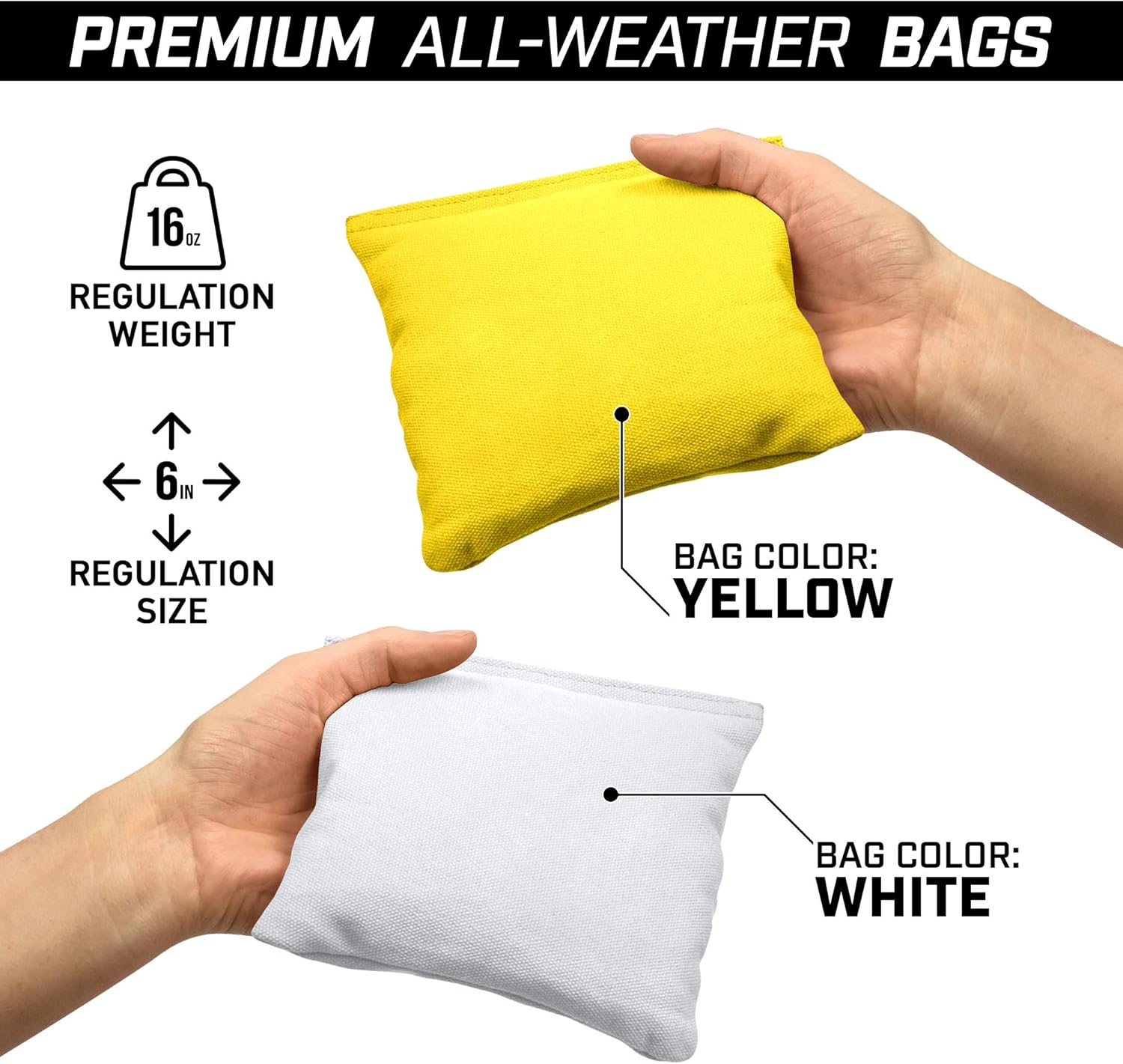 GoSports 4’ x 2’ Commercial Grade Cornhole Boards Set | Includes Bean Bags (Choose Your Colors) Over 100 Color Combinations