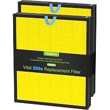Vital 200S Pet Replacement Filter Compatible with LEVOIT Air Purifier | HEPA and High-Efficiency Activated Carbon Vital 200S-P Filter, Vital 200S-RF, LRF-V201-WUS  Captures Pet Dander, Odors, Dust