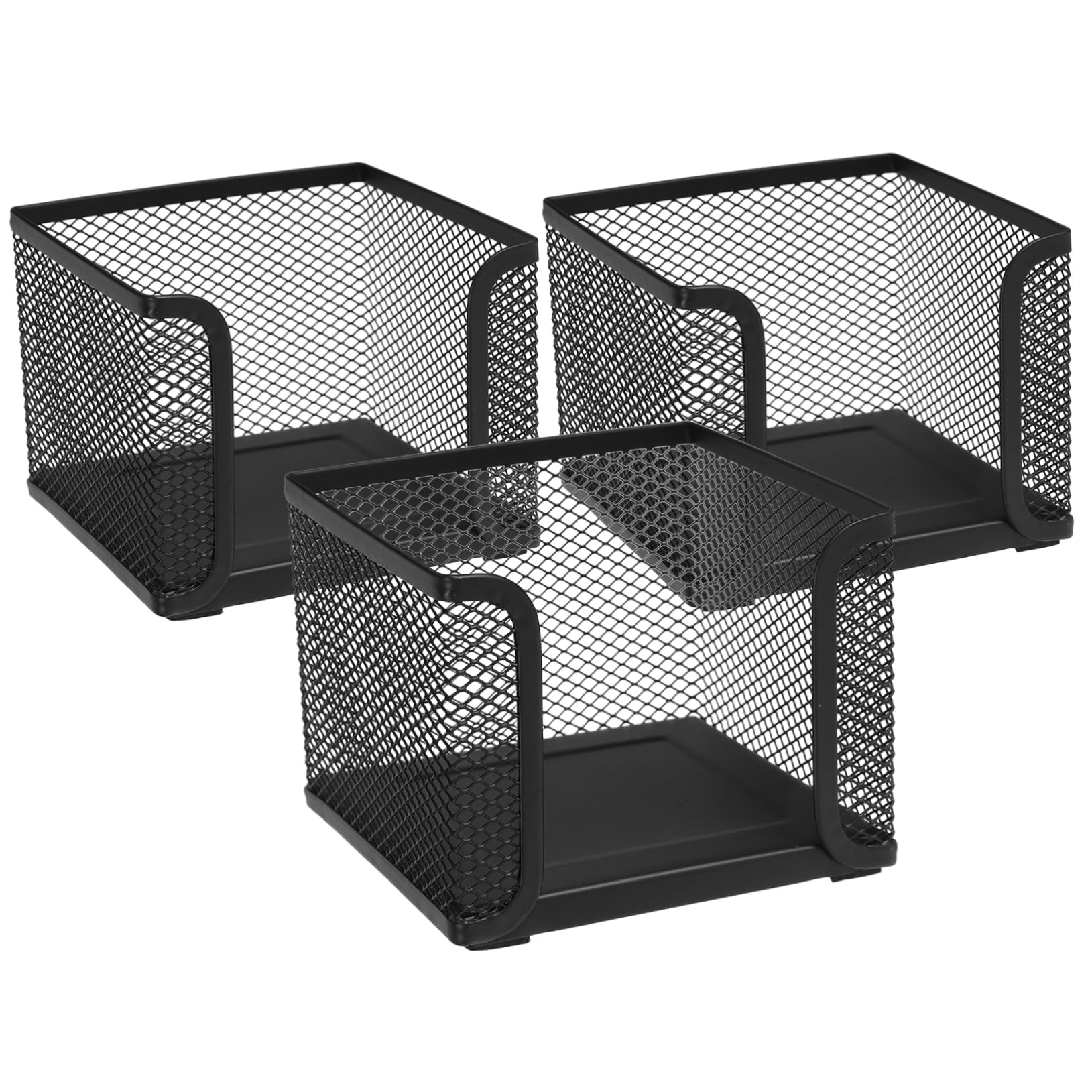 NUOBESTY 6stücke -mesh Zettelboxen Für Schreibtisch Multifunktionale Memo-Halterung Und Stifteorganizer Zur Aufbewahrung Von Notizen Und Büromaterialien