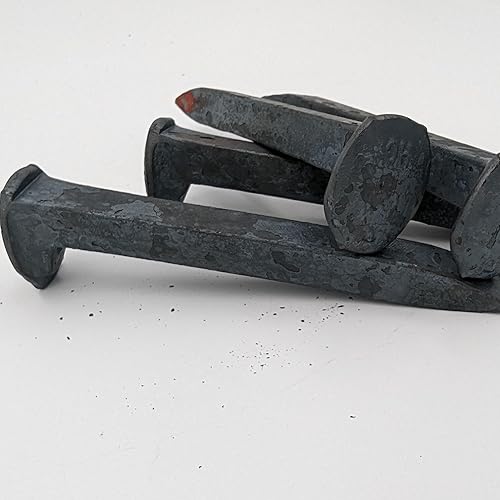 Miniatura 3 de Estacas para ferrocarril, sin usar, acero de alto carbono, 516 "x 6", forja de cuchillos, manualidades, decoraciones o estacas para exteriores