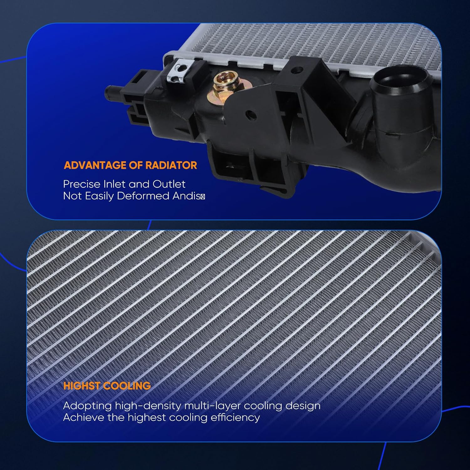 ECCPP 13146 Engine Radiator Compatible with 2010-2016 for Buick LaCrosse 2.4L,2011-2017 for Buick Regal,2014-2020 for Chevrolet Impala,2013-2014 for Chevrolet Malibu Replace# 13146,3577,GM3010538