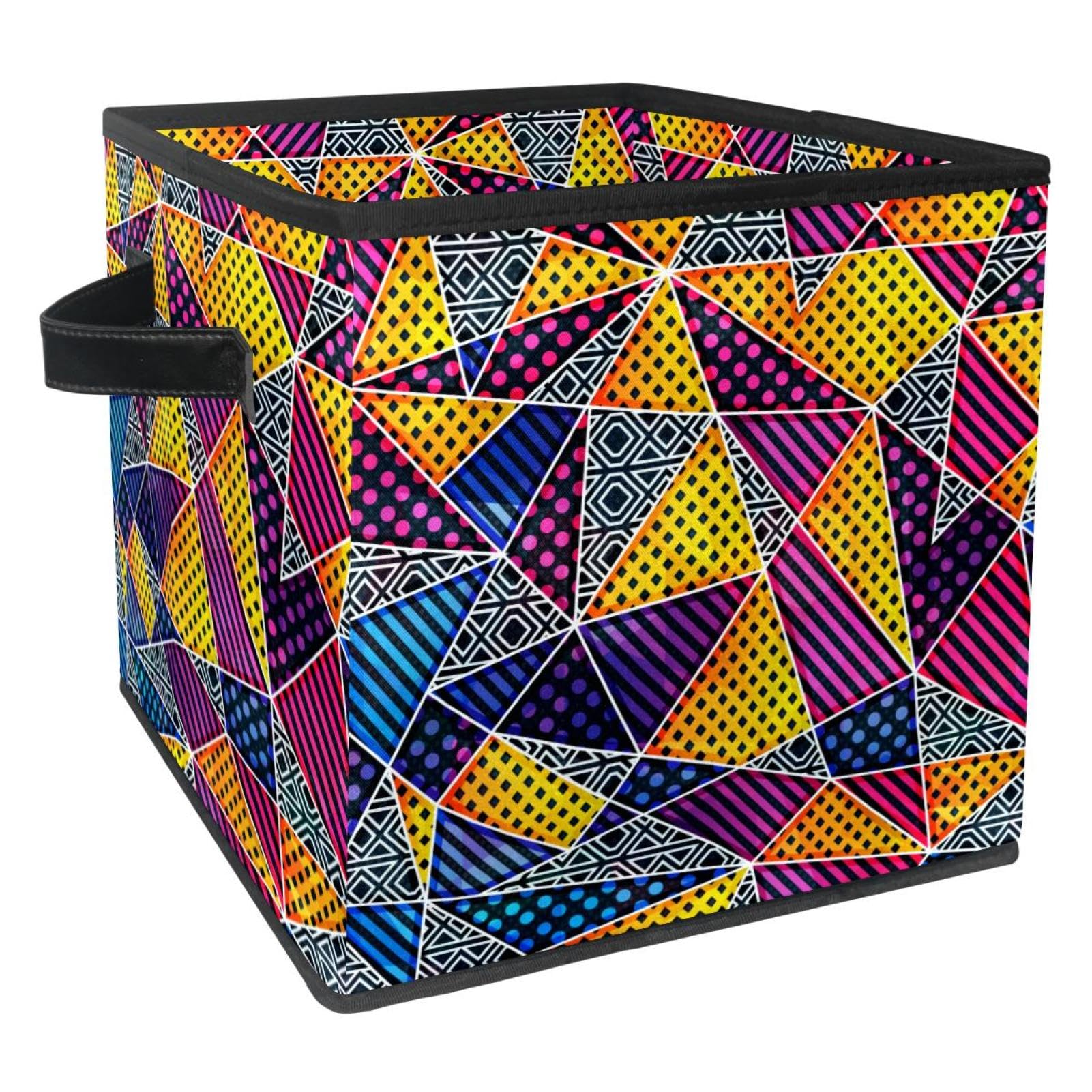 Boîte de rangement cube pour jouets et vêtements, panière chic pour armoire de chambre