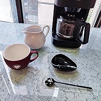 Vista 5 de Soporte de cuchara de cerámica, mini soporte para cucharas de café y té, agitadores, decoración de estación de café, accesorios de barra de café