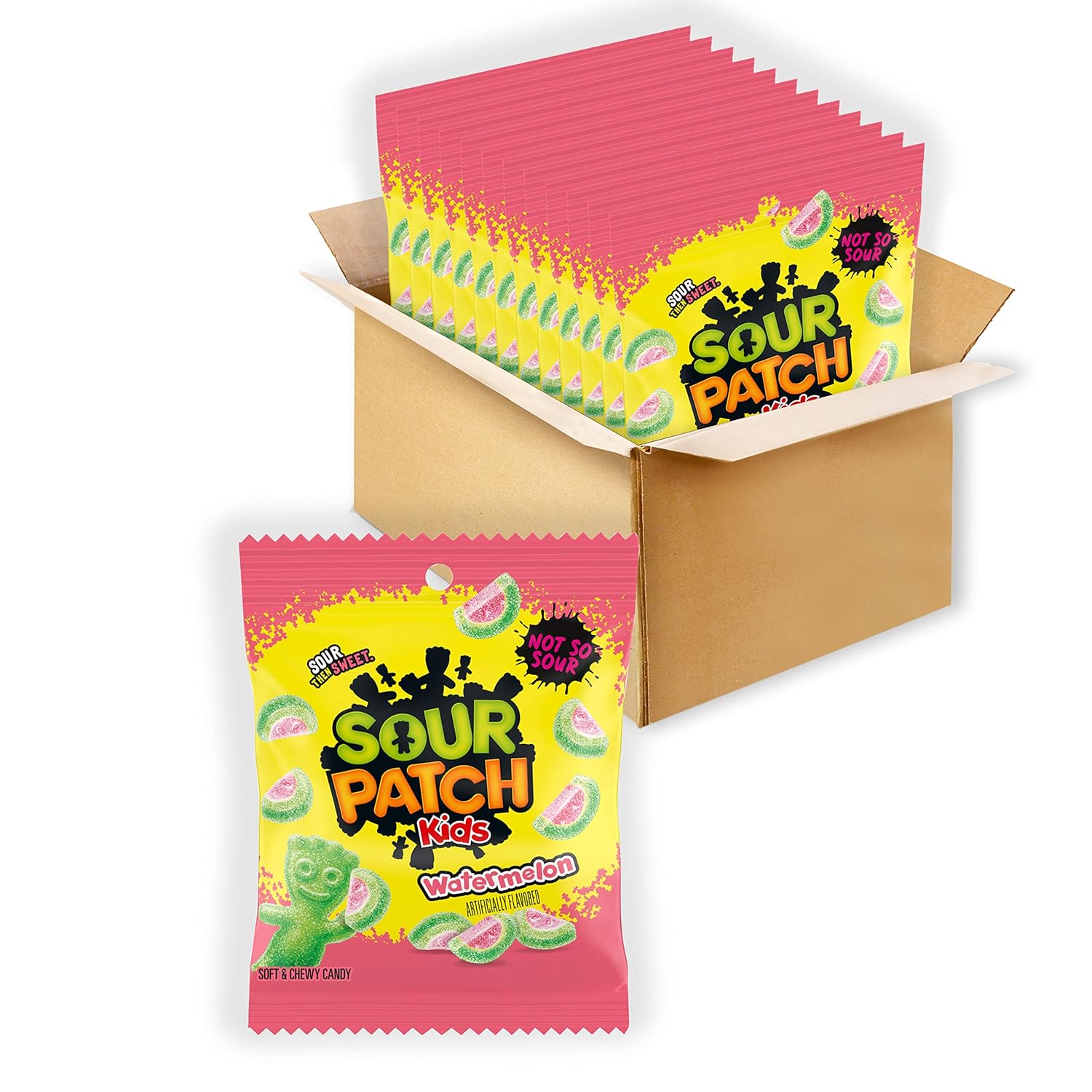 SOUR PATCH KIDS Watermelon Soft & Chewy Candy, Bulk Candy