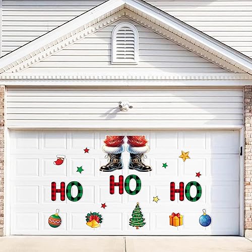 Vista 122 de 90shine 32 imanes navideños para decoración de puerta de garaje, bola de Navidad, refrigerador y cocina (rojo, verde, dorado)