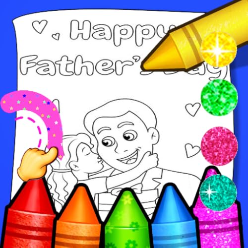 Father's Day Coloring Book: Dad Love & Family Fun