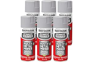 Rust-Oleum 249331 Automotive 6-Pack of Light Gray Metal Primer Spray Paint Cans (12oz Each)
