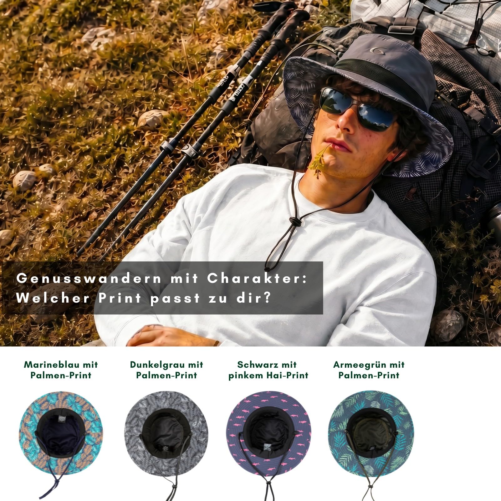 Ponadwymiarowy XL XXL wodoodporny kapelusz przeciwsłoneczny dla dużych głów siatkowy kapelusz wiadro szerokie rondo regulowany pakowalny piesze wędrówki wędkarstwo na plażę