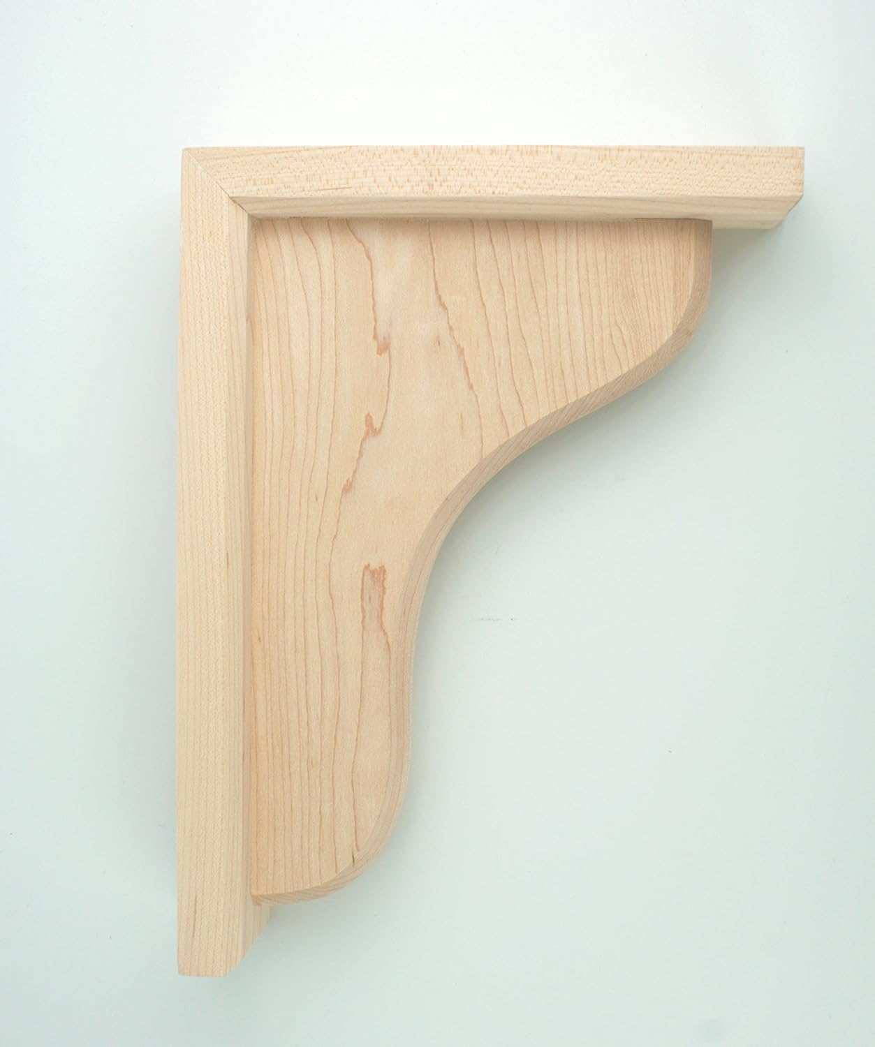 Osborne Decorative Solid Wood Corbel (Set of Two), Contemporary and Modern Shelf Bracket Made from Rubberwood, Sturdy Wooden Corbel for Shelves, Range Hoods, Mantels and More