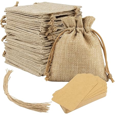 Amazon.com: Tapleap Burlap Bags with Drawstring, 8