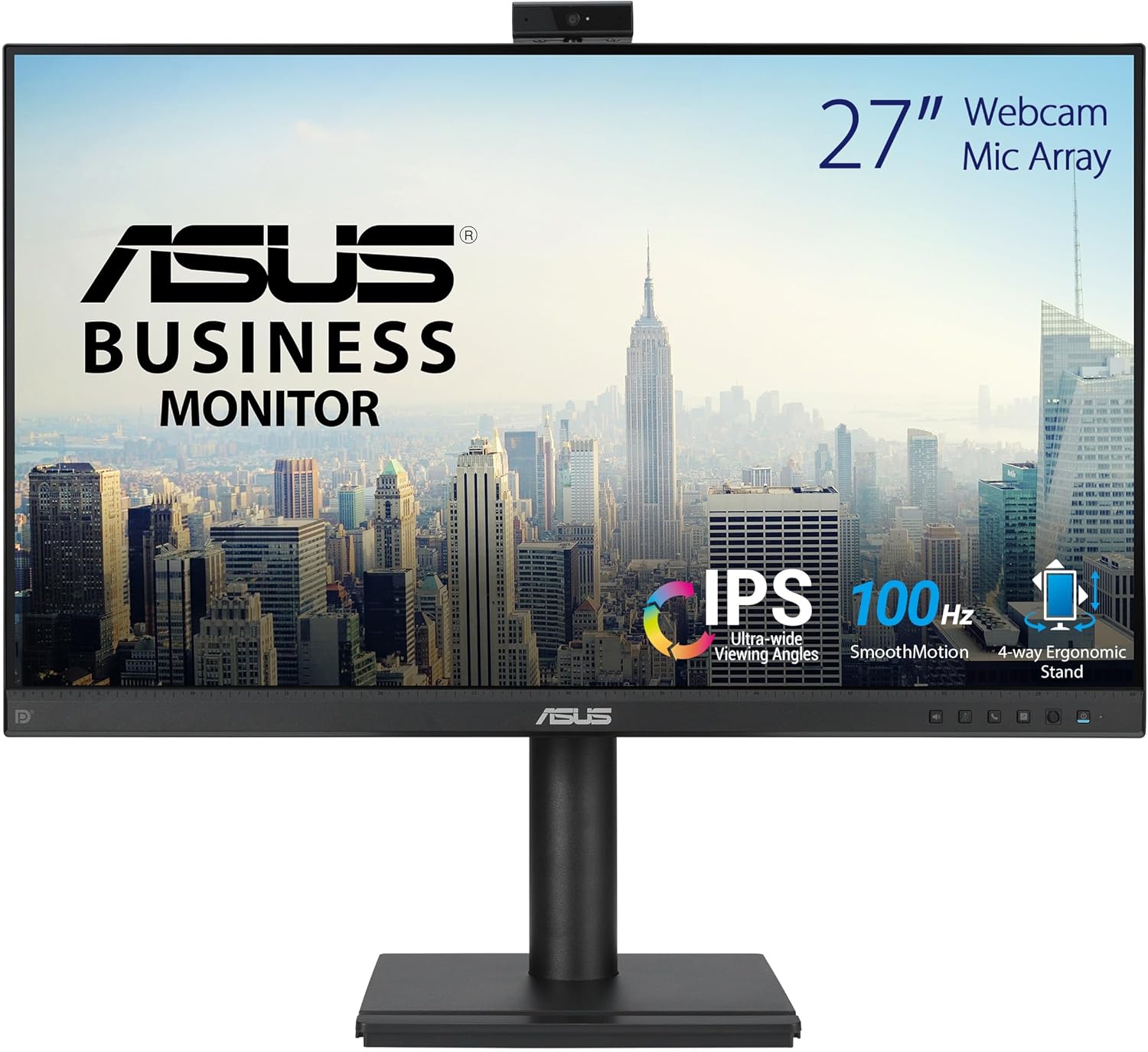 Asus BE279QFK 27" LED IPS FullHD 100Hz Altavoces Altura Adjustable Webcam