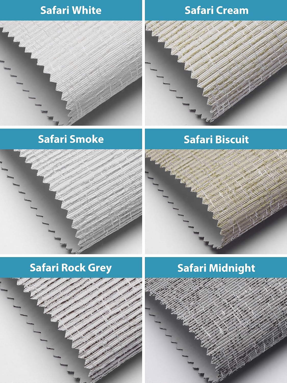 SmartWings Motorized Smart Roller Shades, 100% Blackout Samples