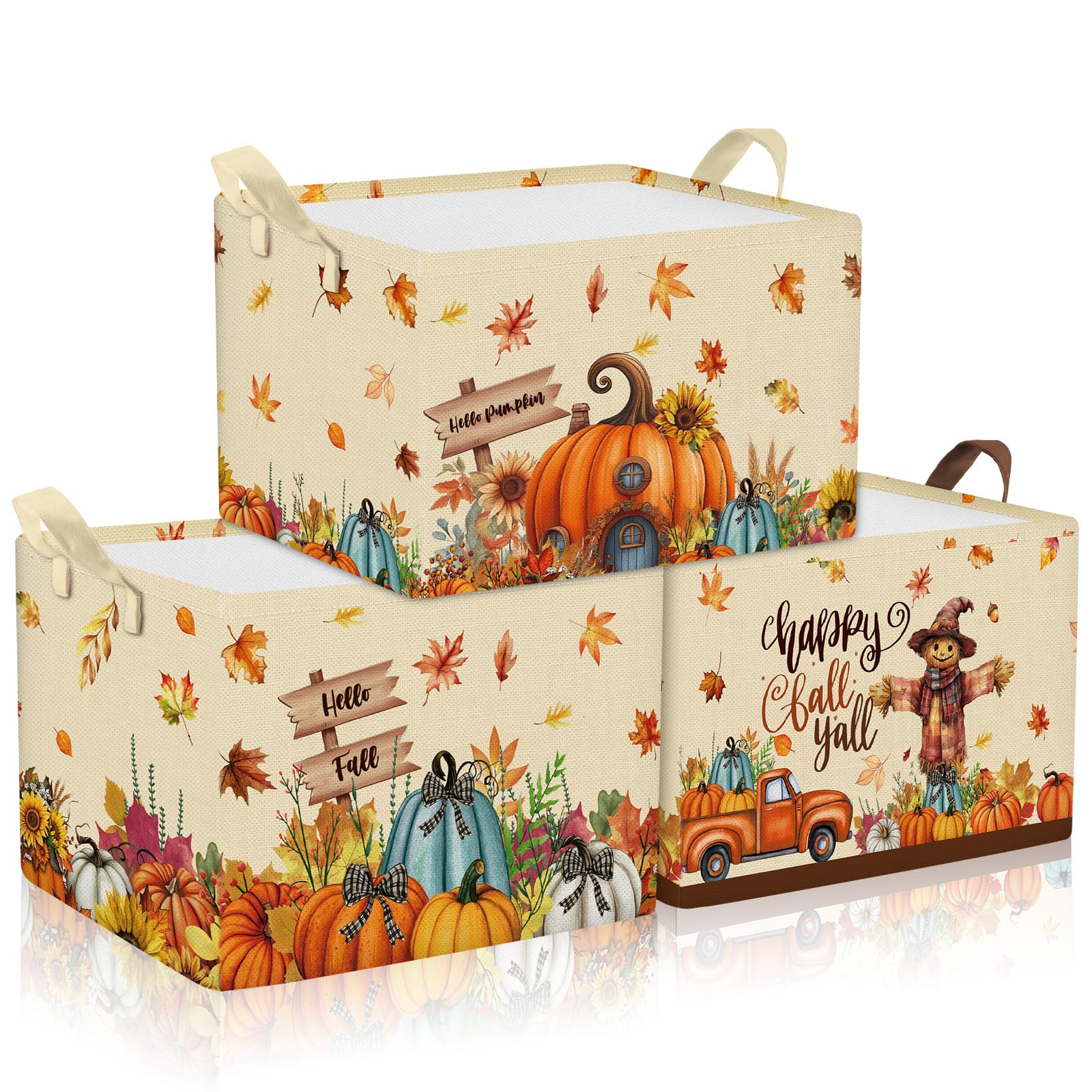 Panier de rangement pour chambre d'enfant et placard Boao lot de 3