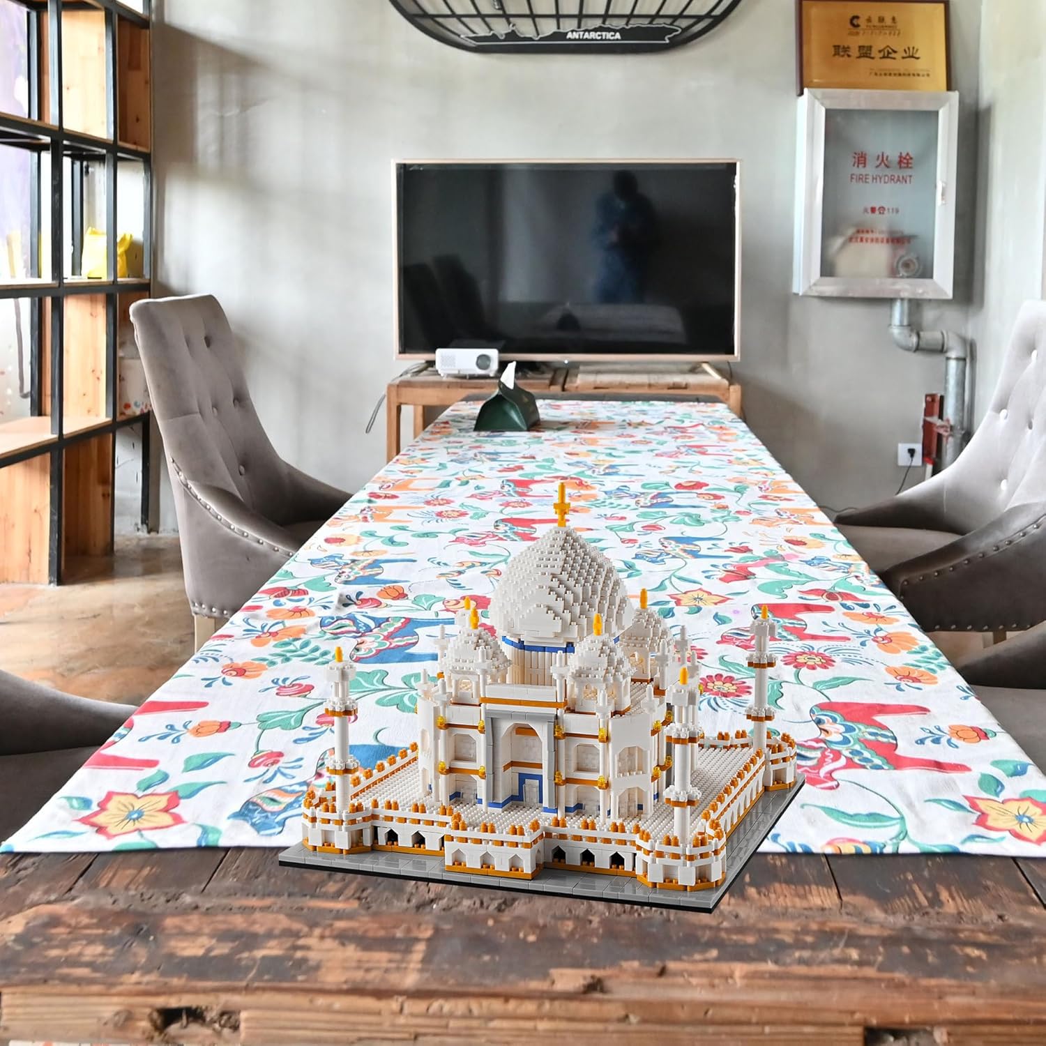 Taj Mahal Maqueta Juegos de Construcción, 3950 Piezas Conjunto de Construcción Landmark Arquitectura, Nano Micro Bloques de Construcción No Compatible con Grandes Marcas